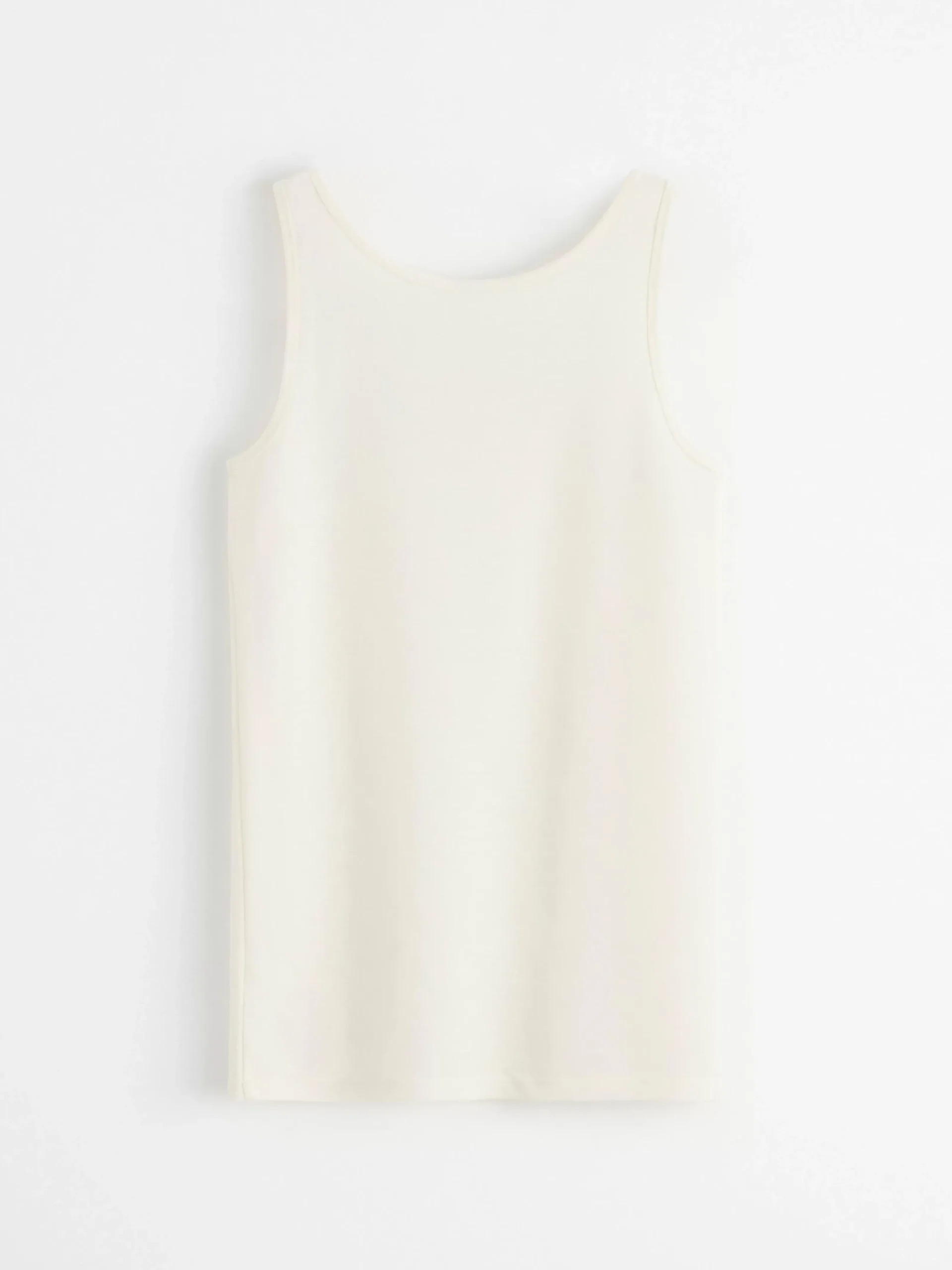 Toppar & T-Shirts>Lindex Fix Linne I Merinoull Off White