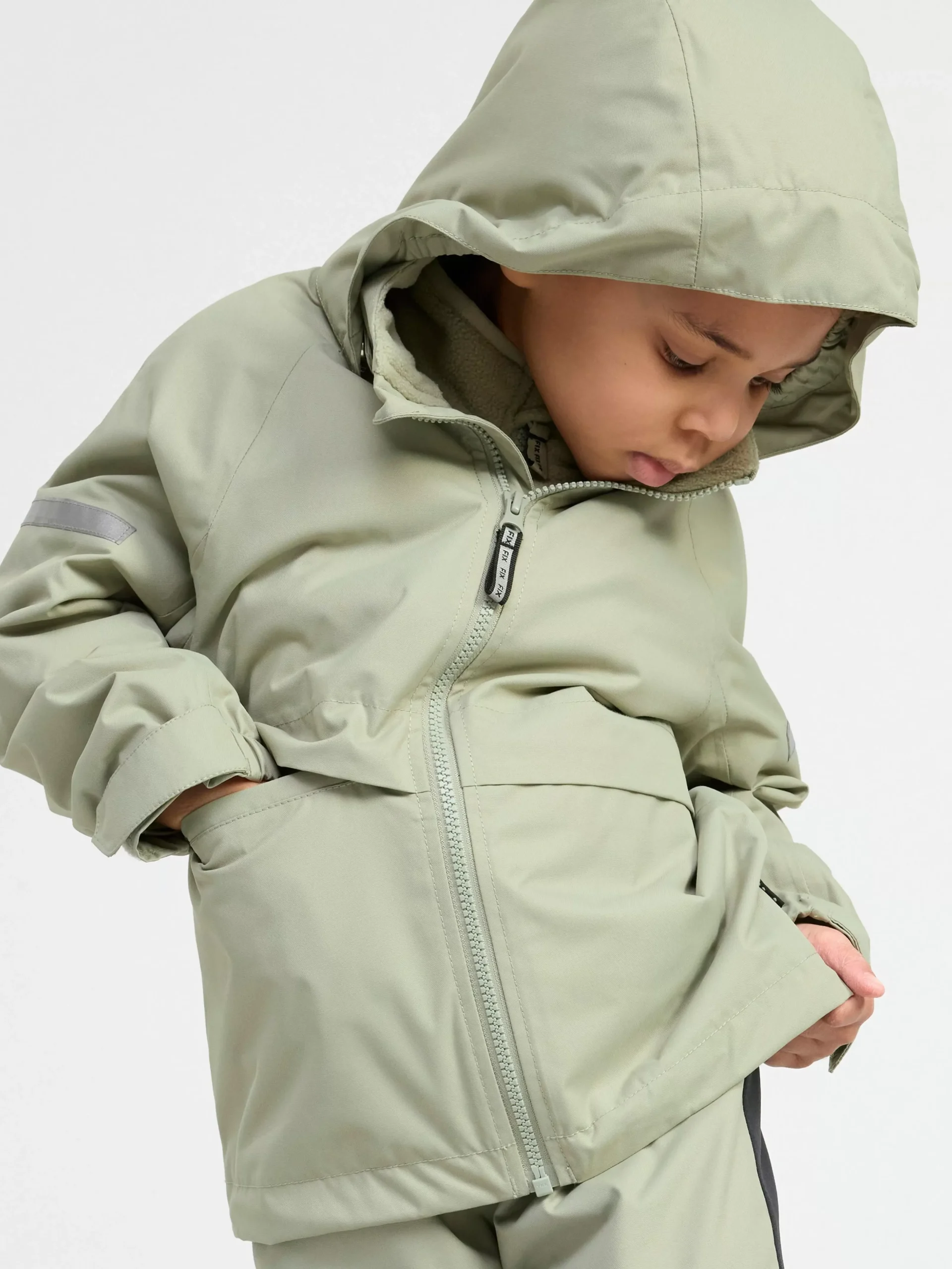 Ytterkläder>Lindex Fix Skaljacka Med Justerbar Arm Light Dusty Green
