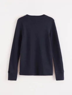 Ytterkläder>Lindex Fix Topp I Merinoull Navy
