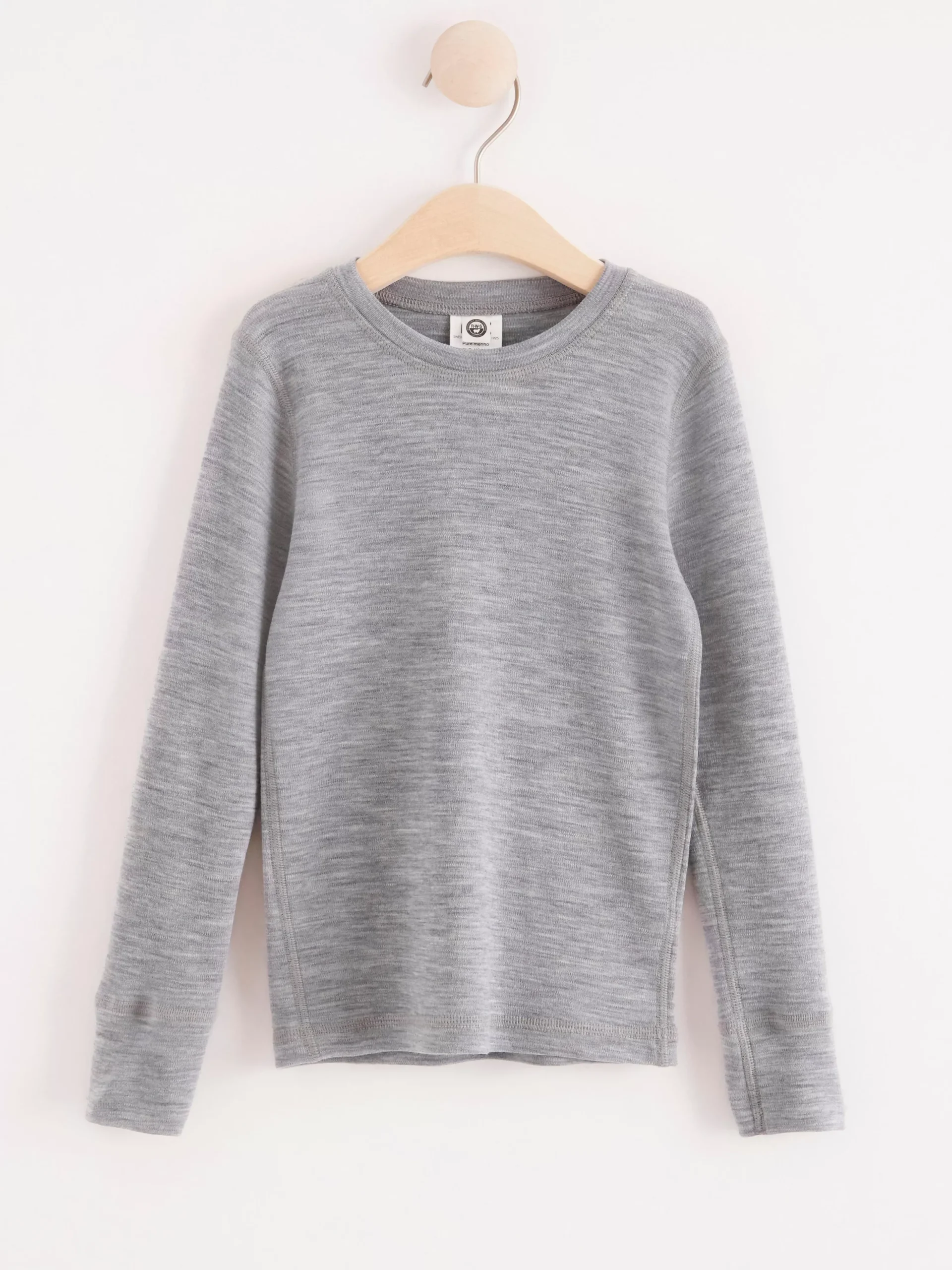 Ytterkläder>Lindex Fix Topp I Merinoull Grey Melange
