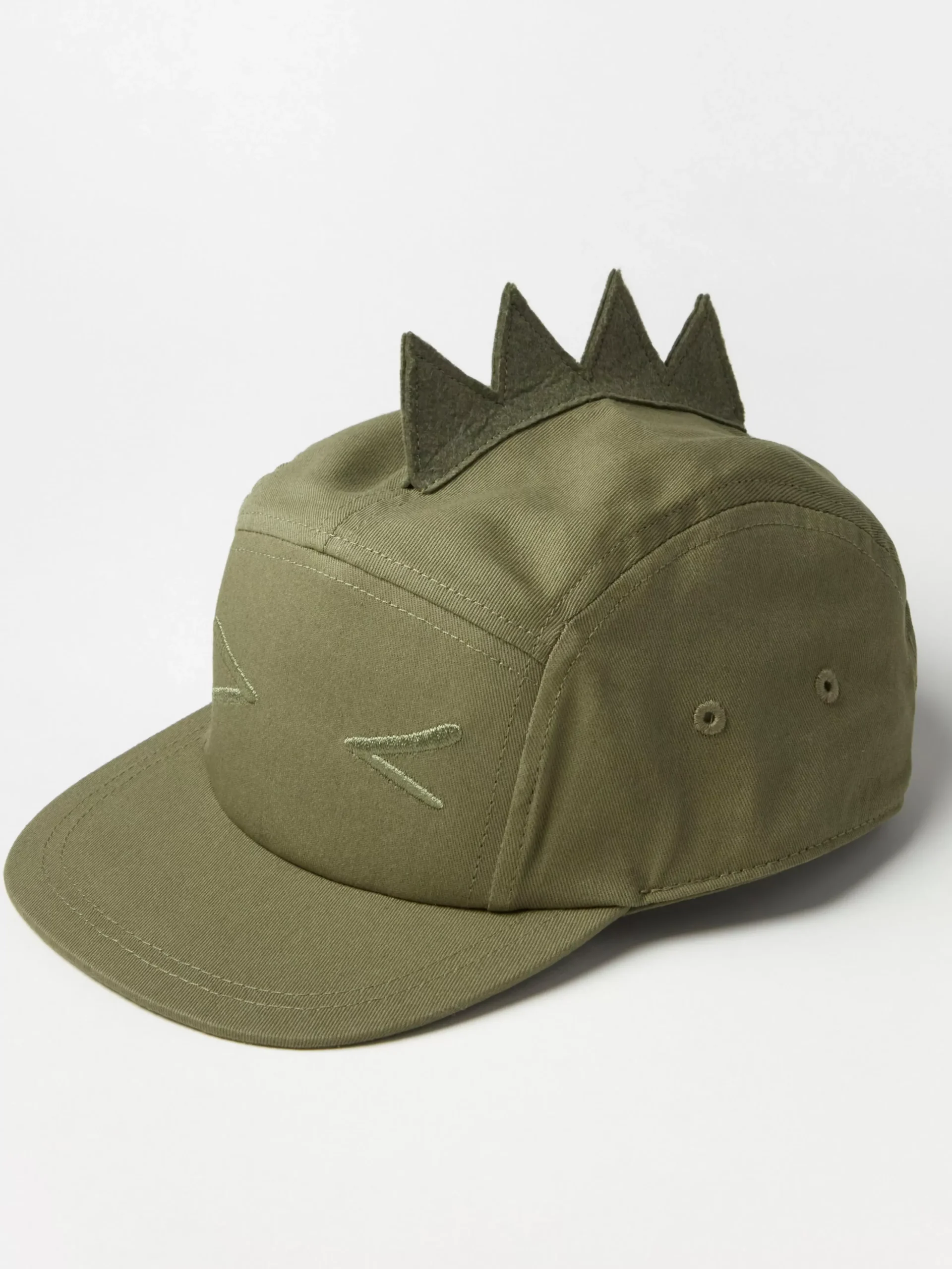 Accessoarer>Lindex Flat Peak Keps Med Dinosaurietaggar Dusty Green