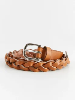 Accessoarer>Lindex Flatat Skarp I Laderimitation Cognac