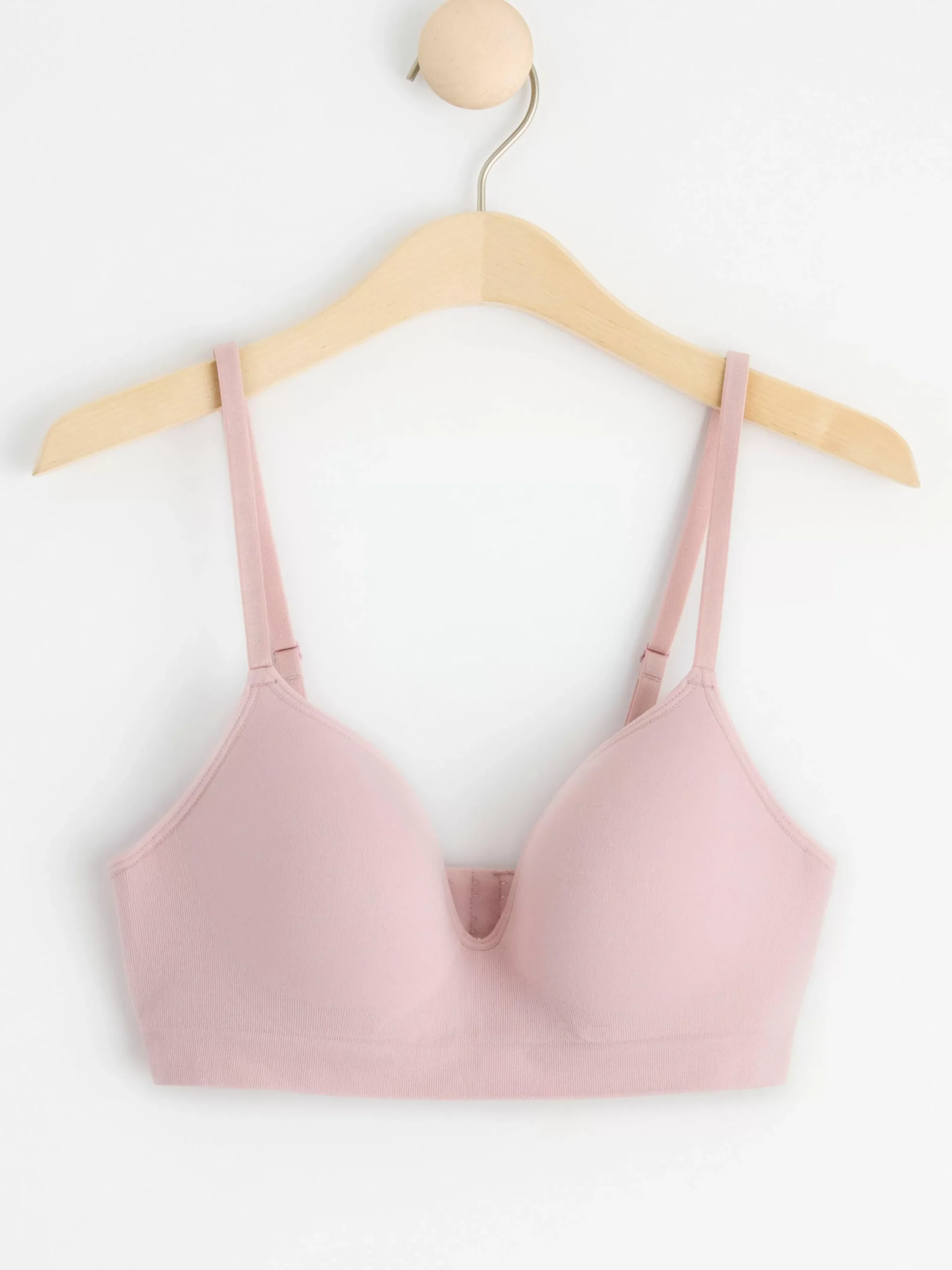 Bh>Lindex Flora Seamless Bygellos Bh Light Dusty Pink