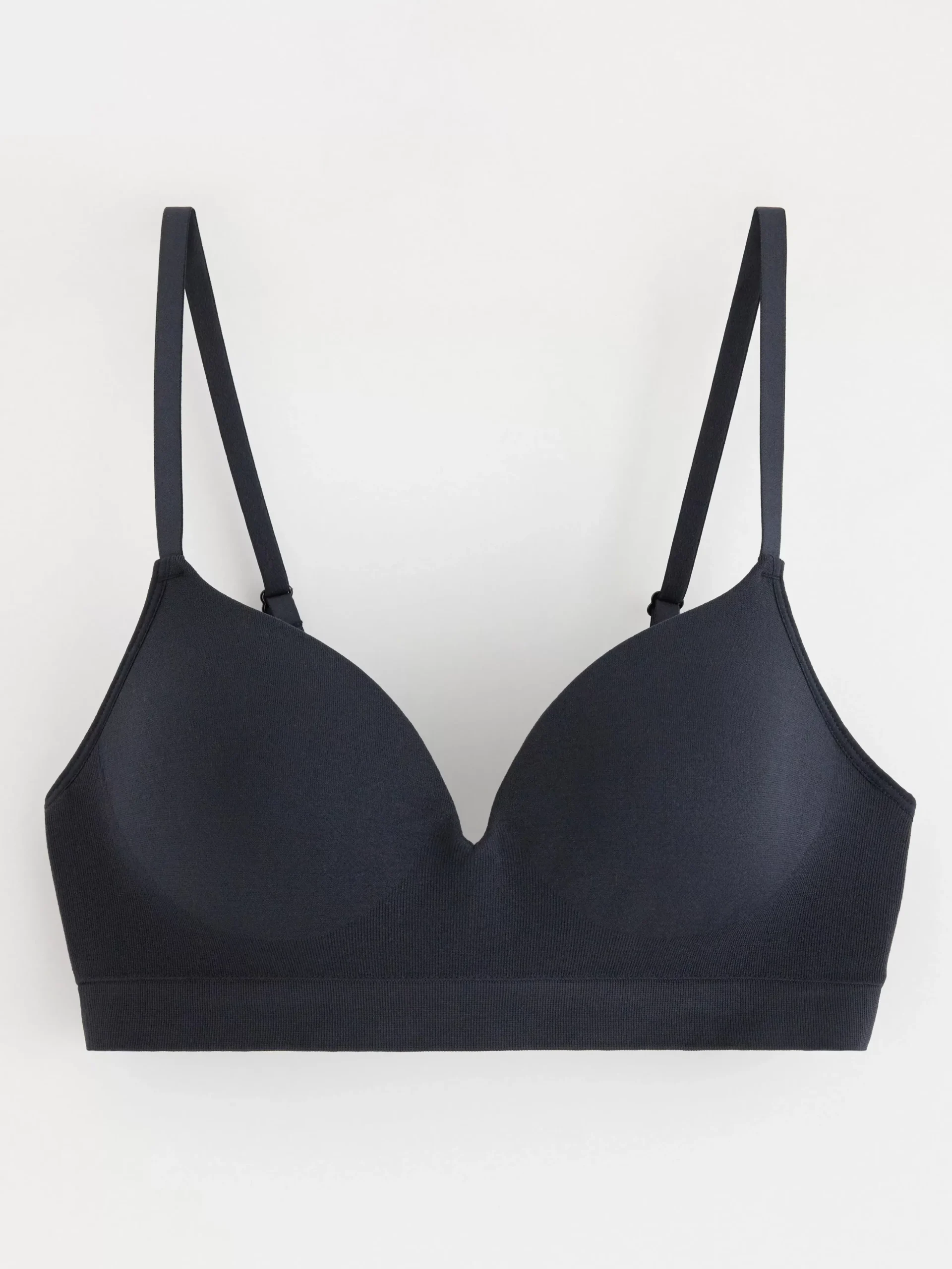 Bh>Lindex Flora Seamless Bygellos Bh Black