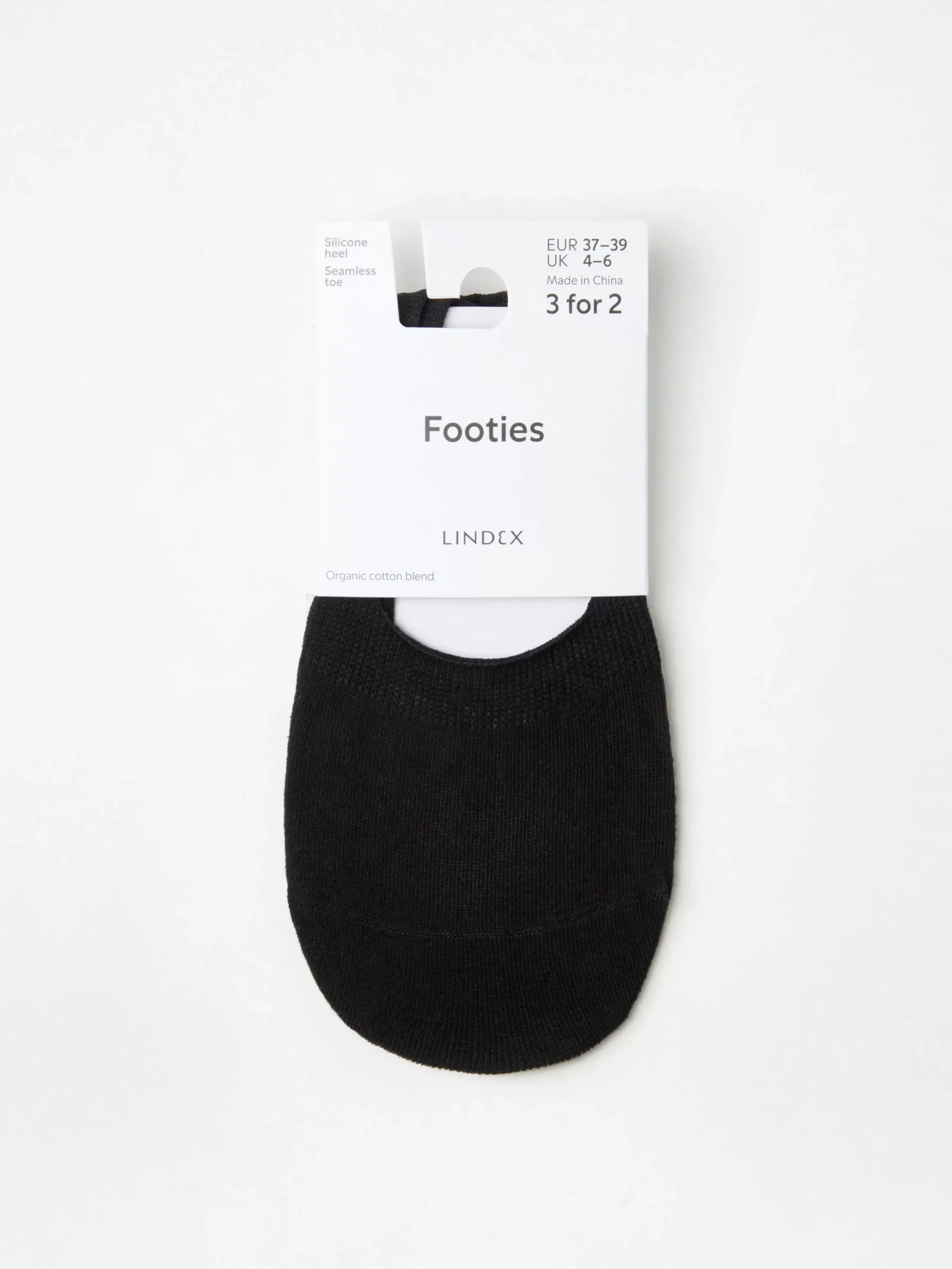 Strumpor>Lindex Footies Black