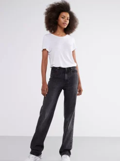 Jeans>Lindex Franka High Waist Jeans Med Extra Langa Ben Black