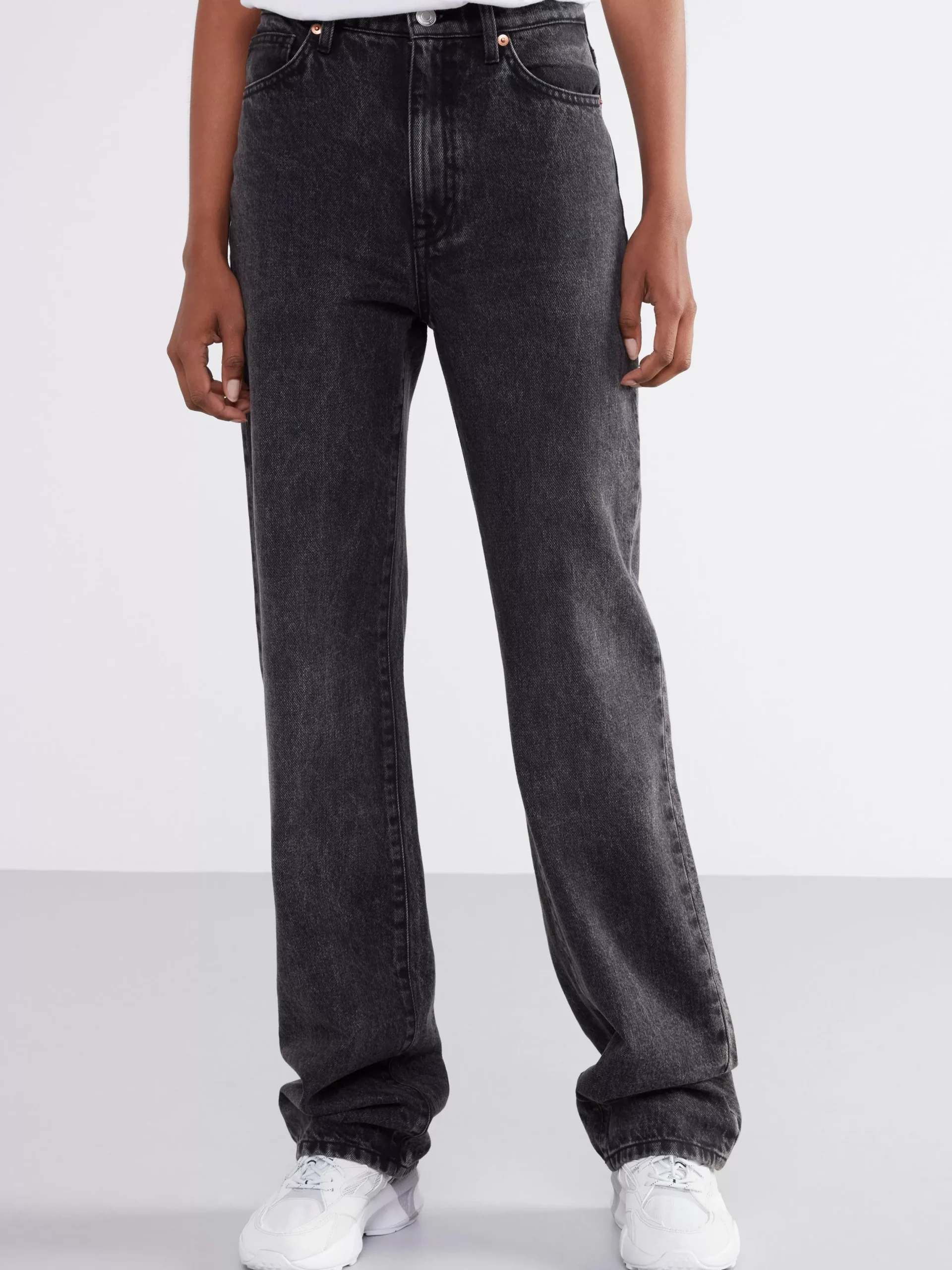 Jeans>Lindex Franka High Waist Jeans Med Extra Langa Ben Black