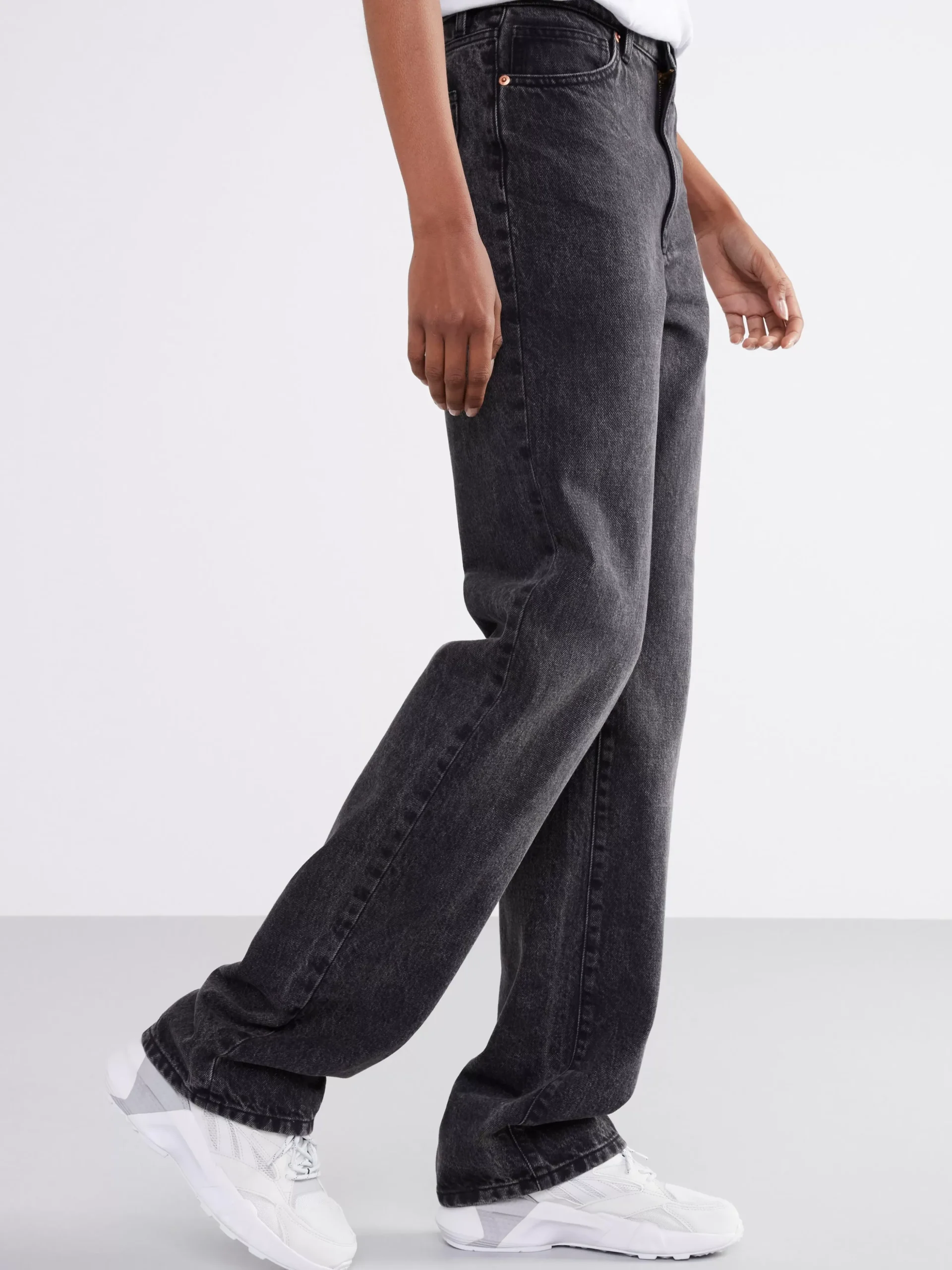 Jeans>Lindex Franka High Waist Jeans Med Extra Langa Ben Black