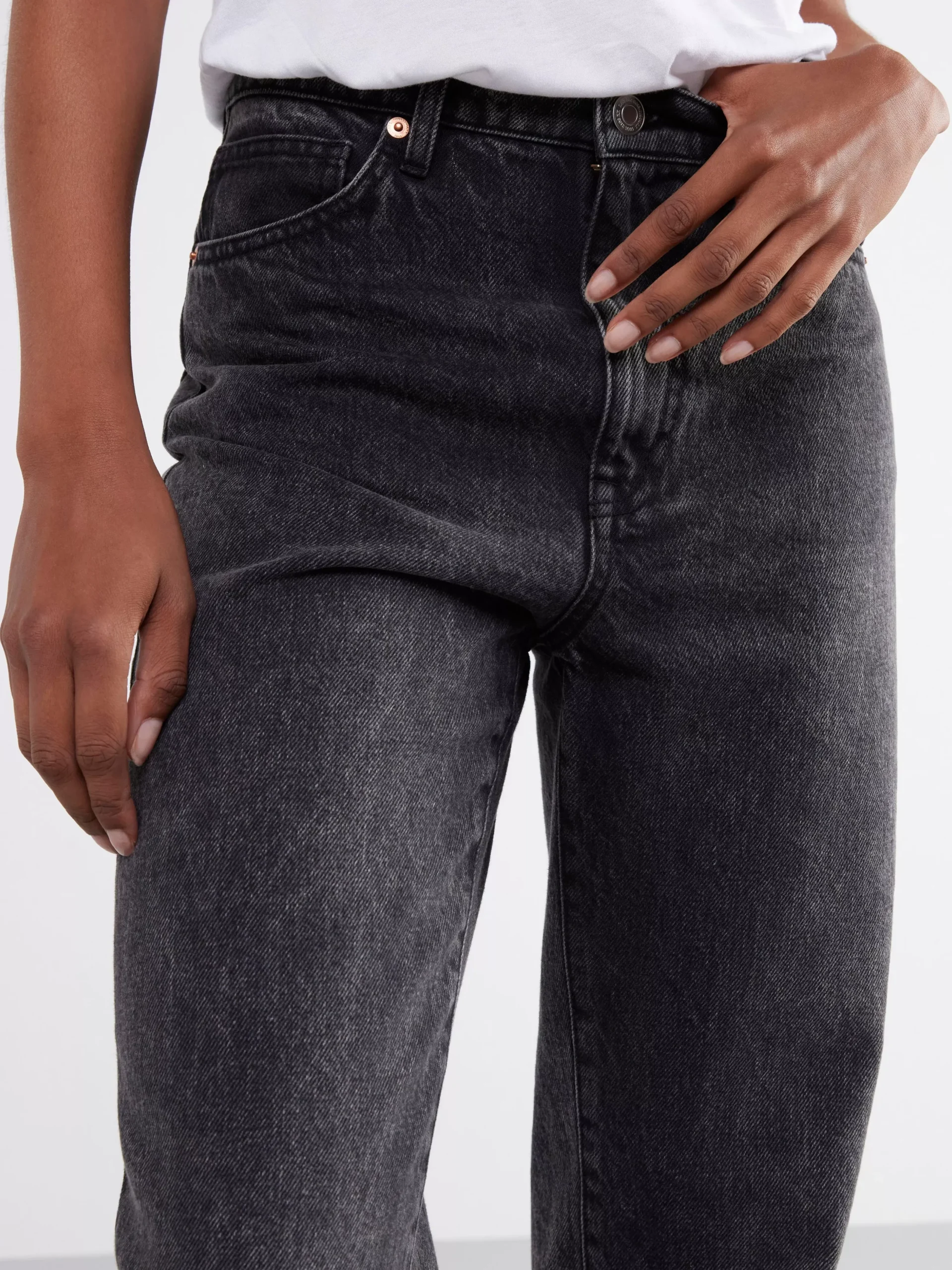 Jeans>Lindex Franka High Waist Jeans Med Extra Langa Ben Black