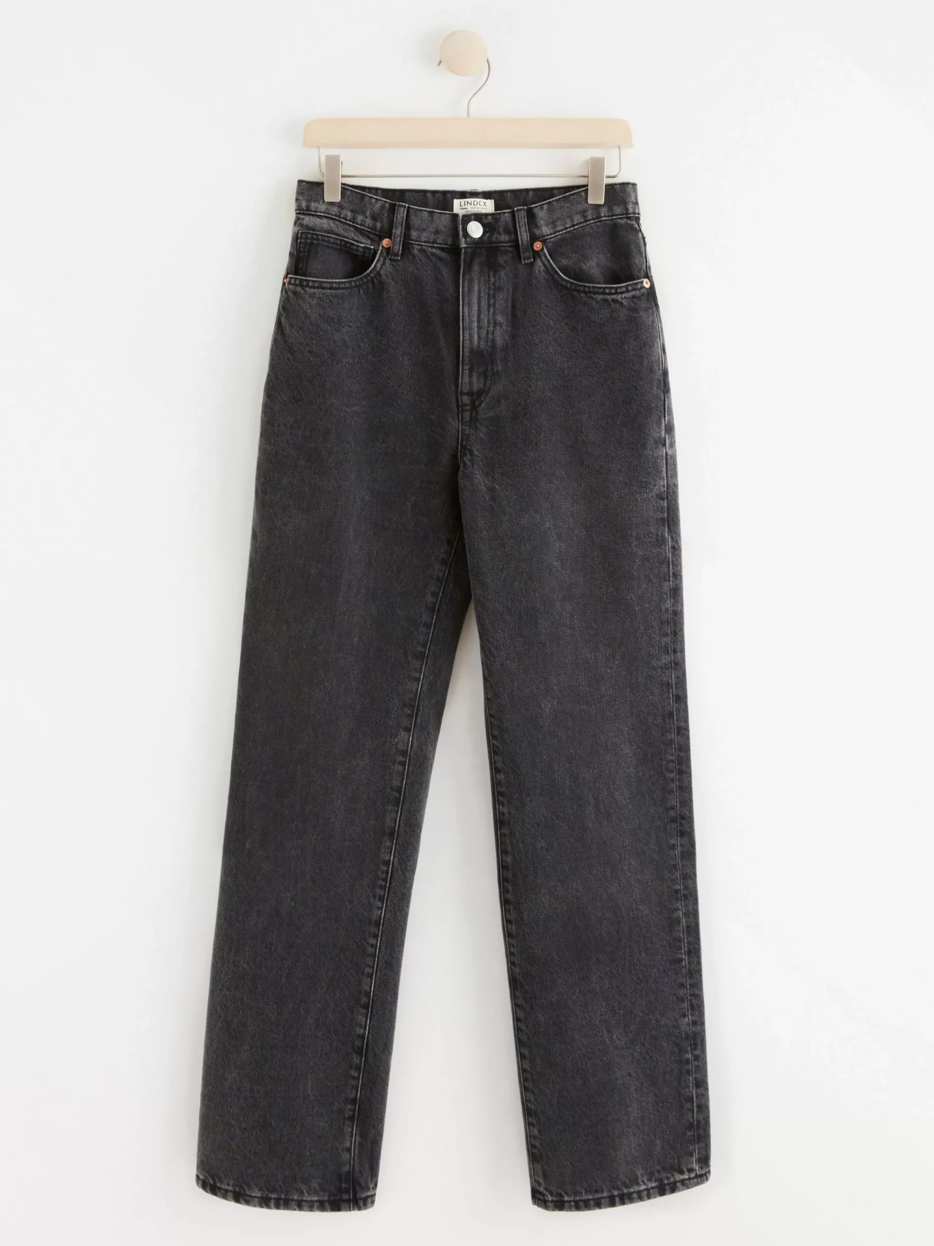 Jeans>Lindex Franka High Waist Jeans Med Extra Langa Ben Black