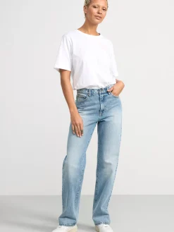 Jeans>Lindex Franka High Waist Jeans Med Extra Langa Ben Light Denim