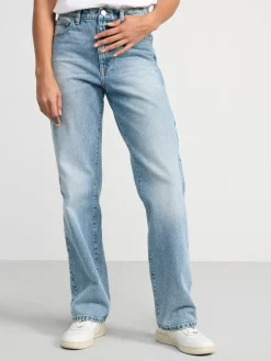 Jeans>Lindex Franka High Waist Jeans Med Extra Langa Ben Light Denim