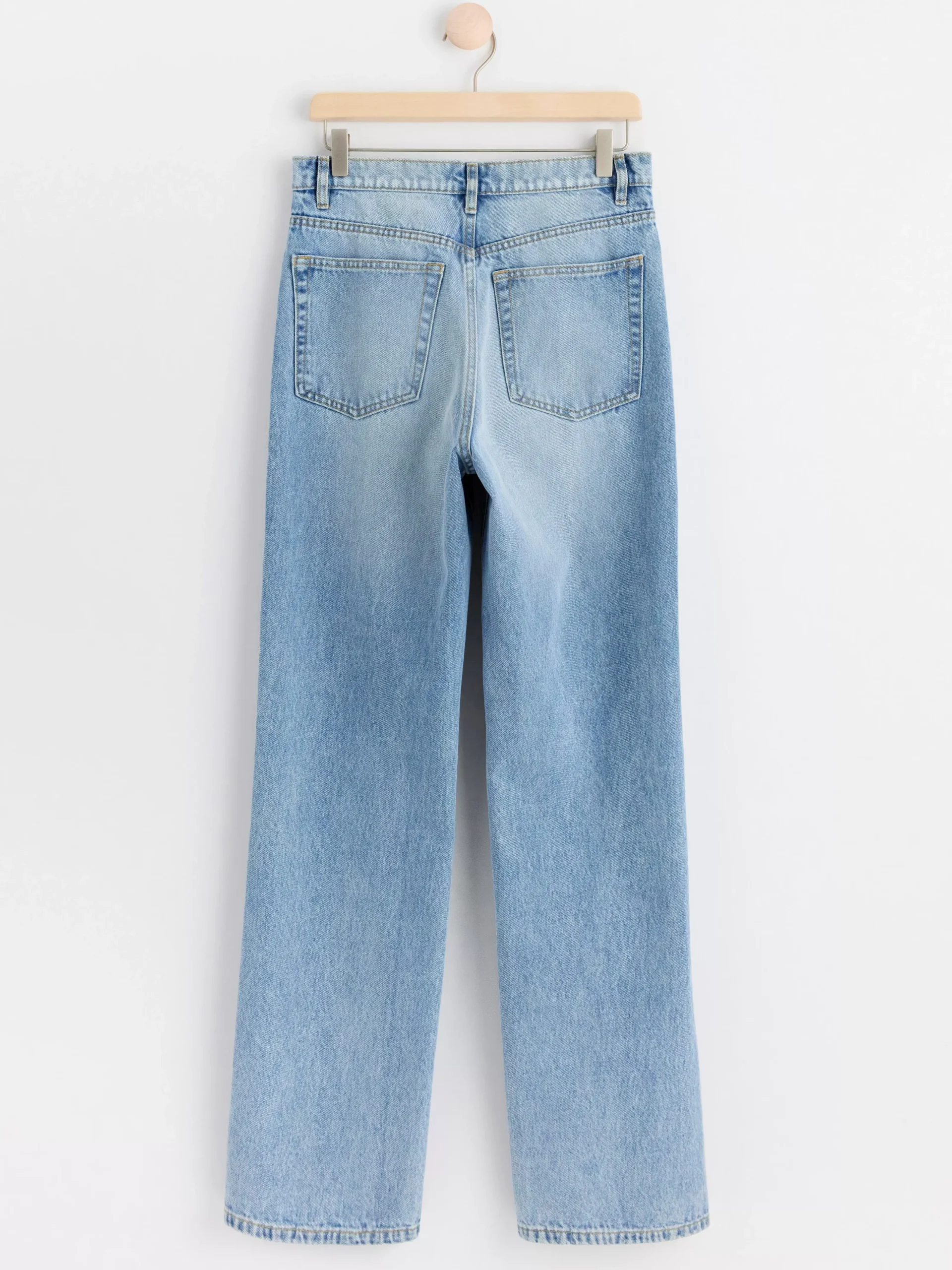 Jeans>Lindex Franka High Waist Jeans Med Extra Langa Ben Light Denim