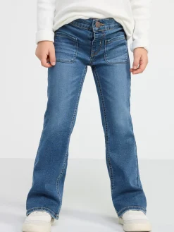 Jeans>Lindex Freja Jeans Med Utsvangt Ben Och Normalhog Midja Dark Denim