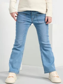 Jeans>Lindex Freja Jeans Med Utsvangt Ben Och Normalhog Midja Denim