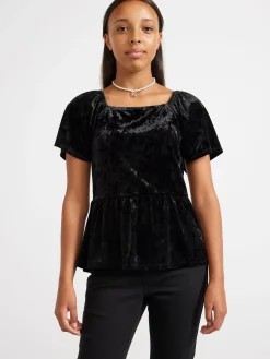 Jeans>Lindex Freja Jeans Med Utsvangt Ben, Superstretch Och Normalhog Midja Black