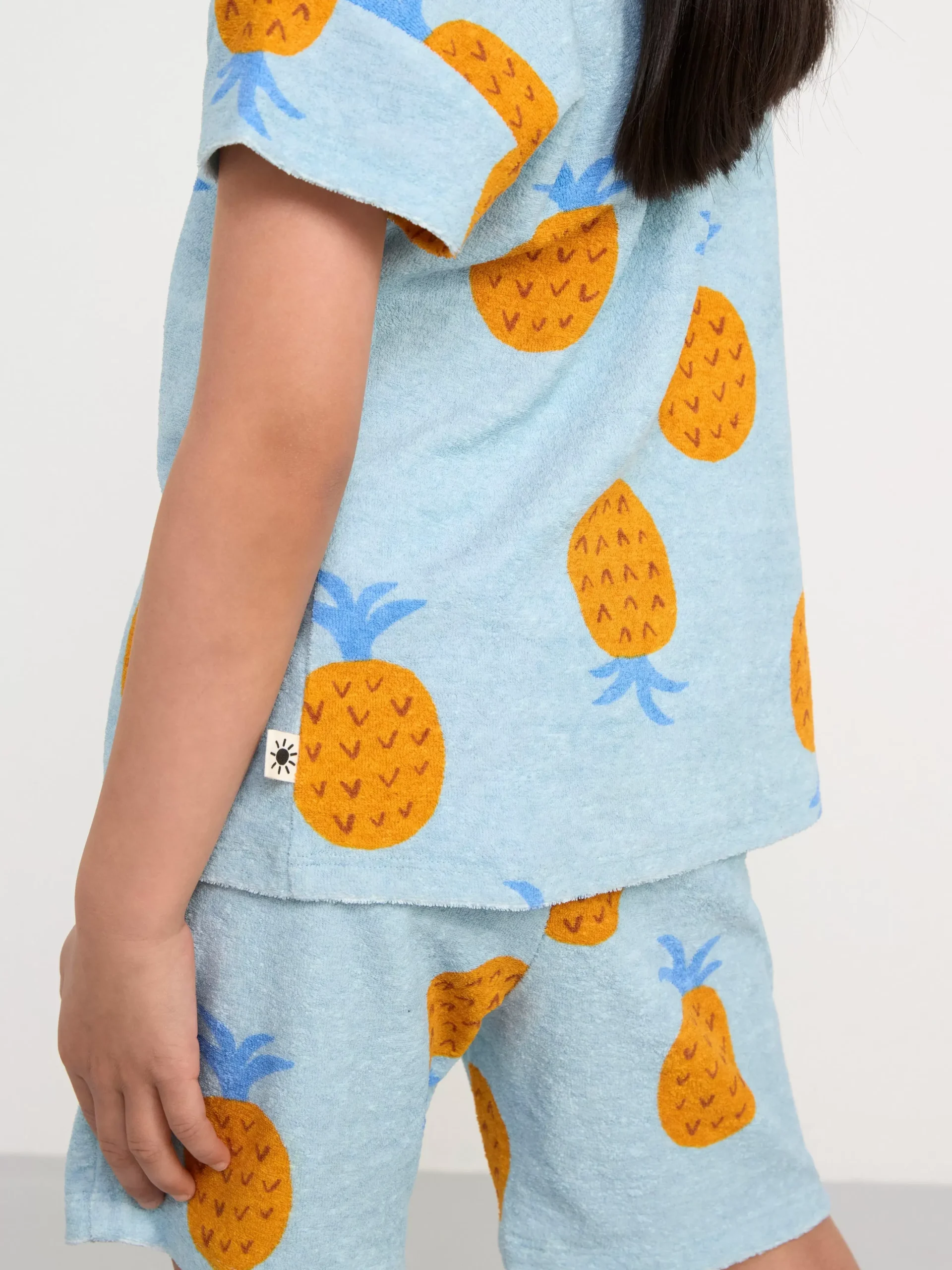 Toppar & T-Shirts>Lindex Frotte Med Ananasmonster Light Blue