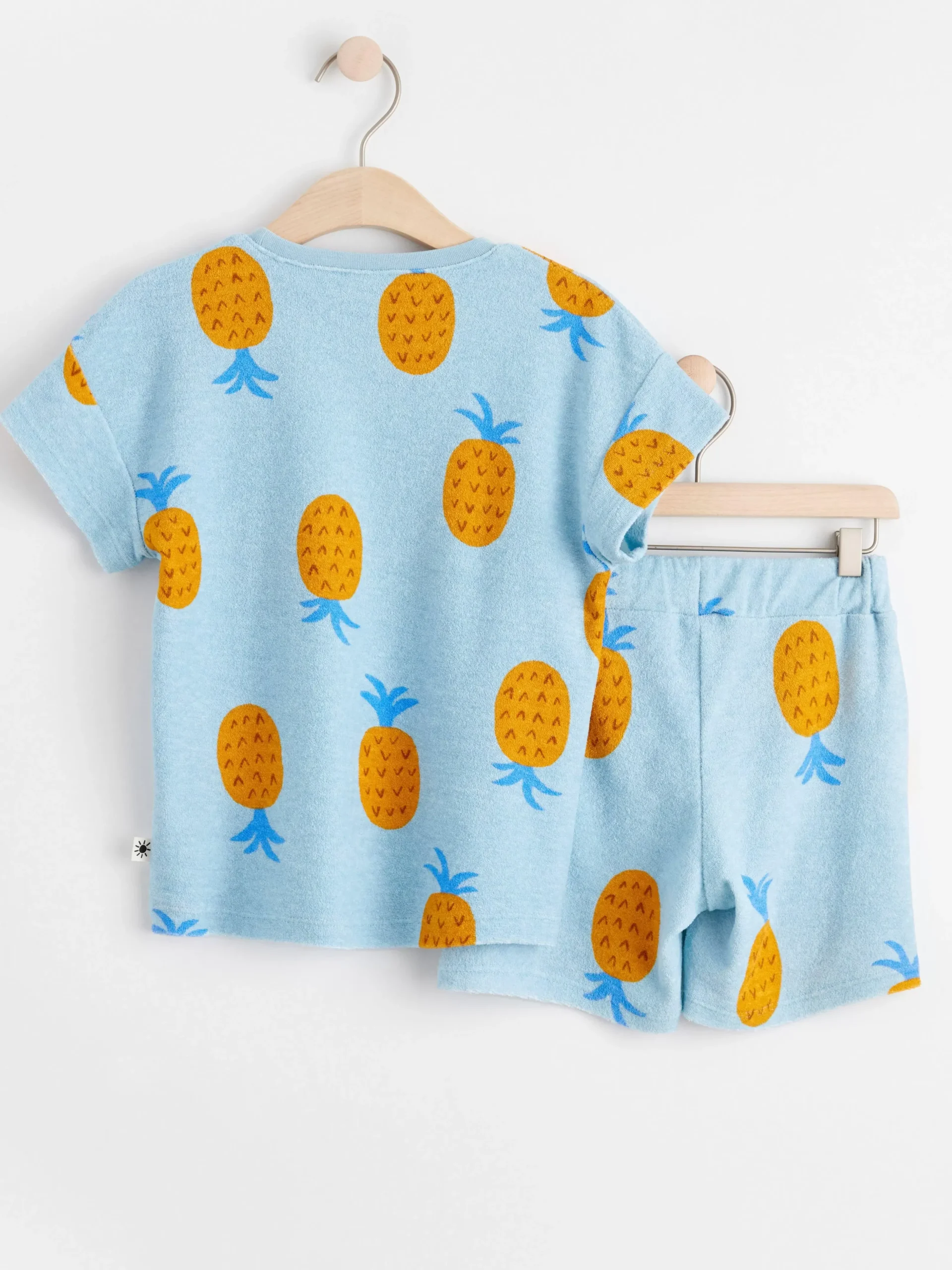Toppar & T-Shirts>Lindex Frotte Med Ananasmonster Light Blue