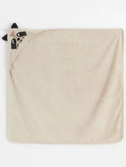 Nyfodd>Lindex Frottebadhandduk Med Tvattbjornshuva Light Beige