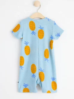 Jumpsuits & Onesies>Lindex Frotteromper Med Ananasmonster Light Blue