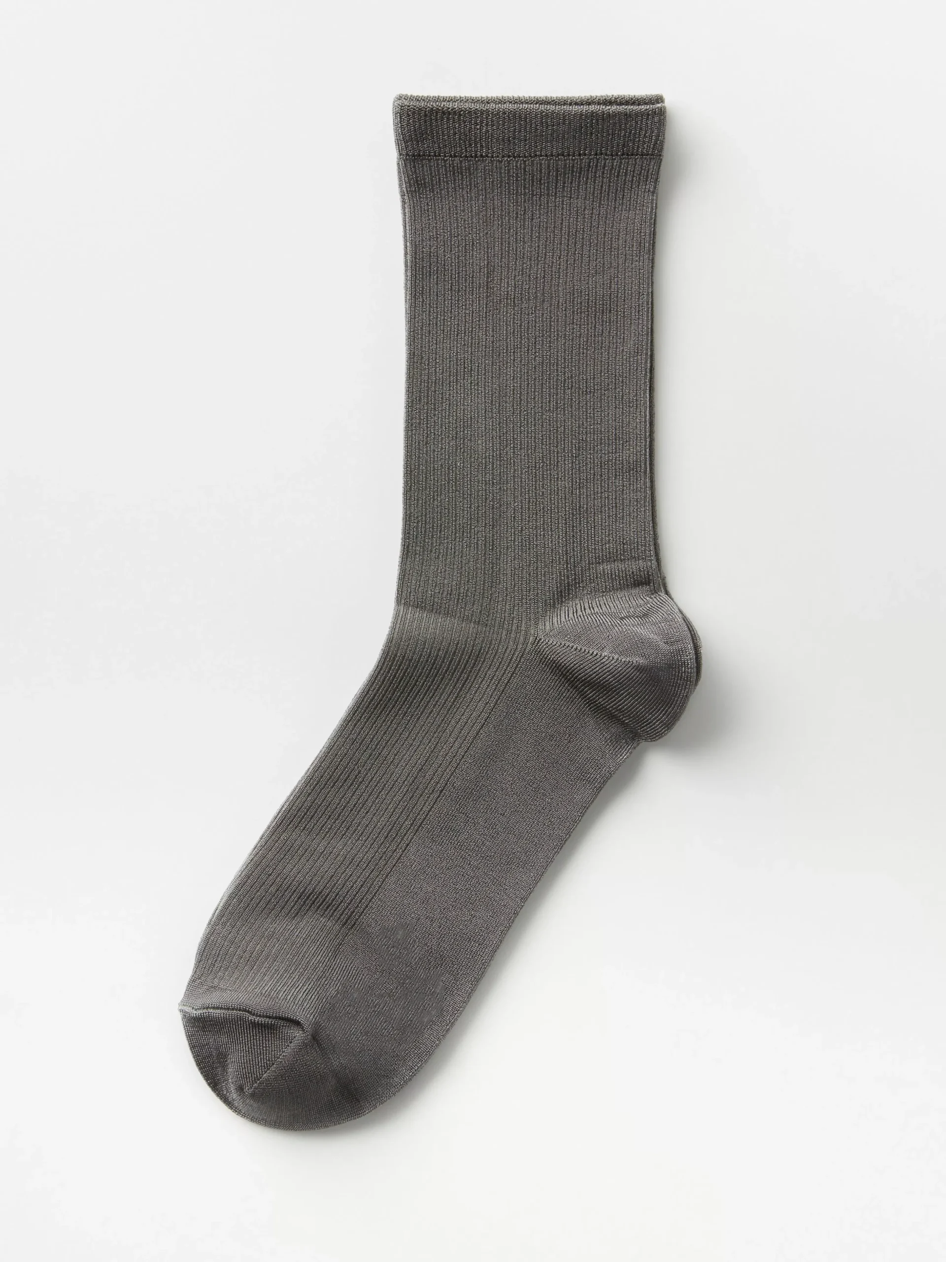 Strumpor>Lindex Glansiga Ribbade Strumpor Dark Green