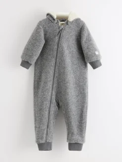 Ytterkläder>Lindex Gra Overall I Ullblandning Light Grey Melange
