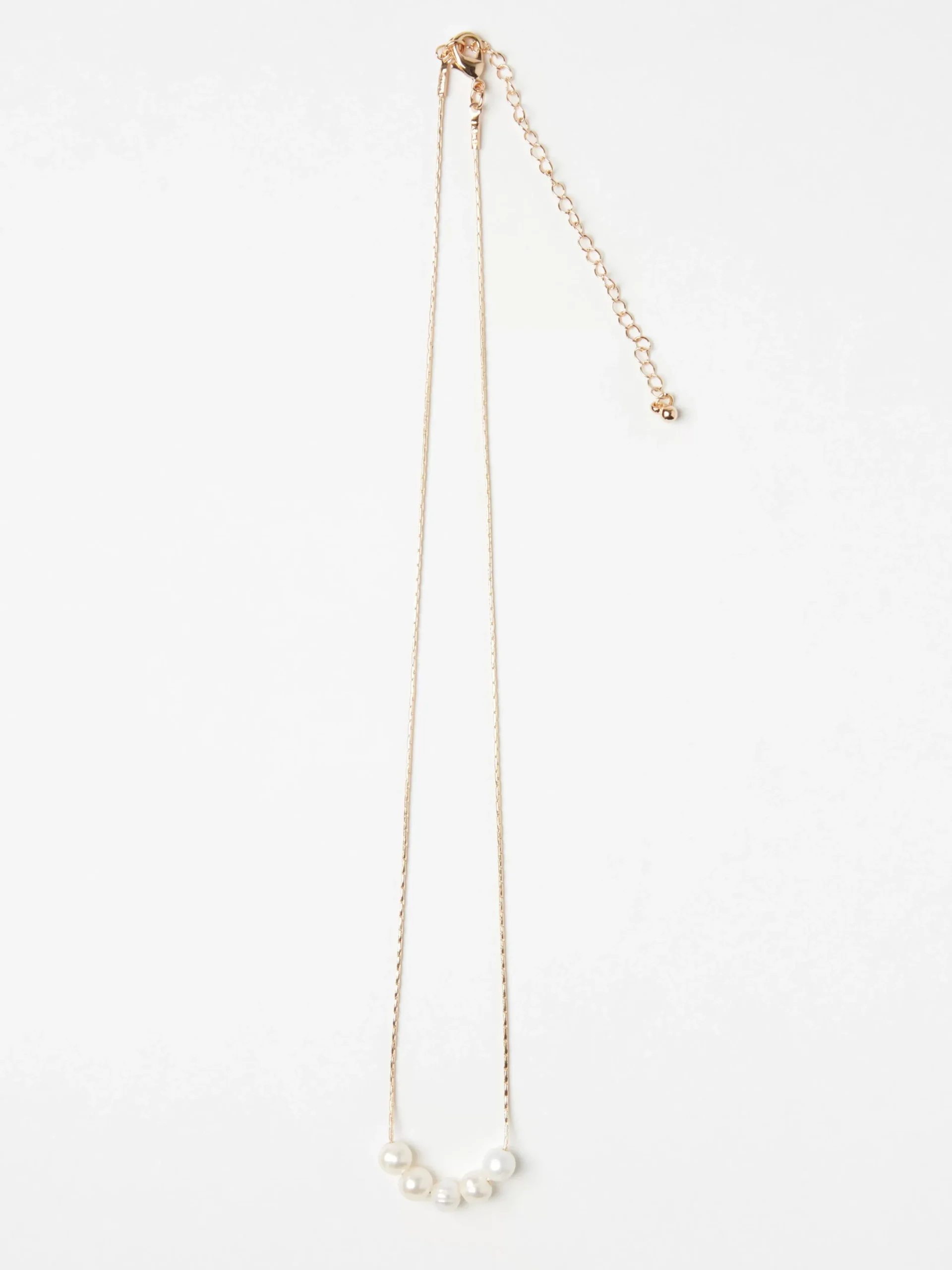 Accessoarer>Lindex Halsband Med Sotvattensparlor Gold