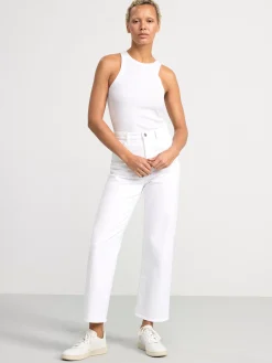 Jeans>Lindex Hanna Vida High Waist-Jeans Med Croppat Ben White