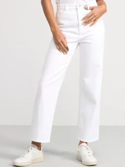 Jeans>Lindex Hanna Vida High Waist-Jeans Med Croppat Ben White