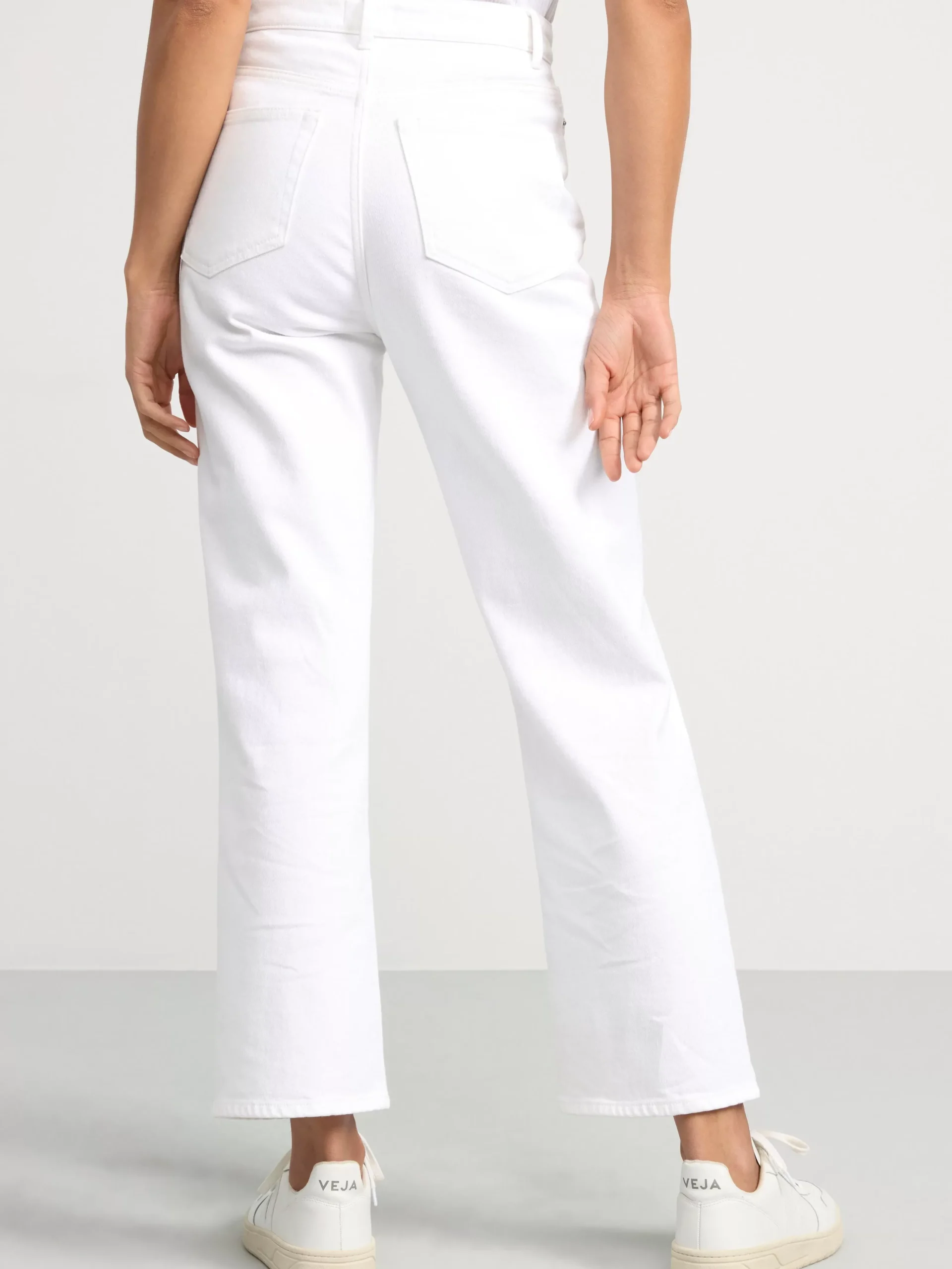 Jeans>Lindex Hanna Vida High Waist-Jeans Med Croppat Ben White