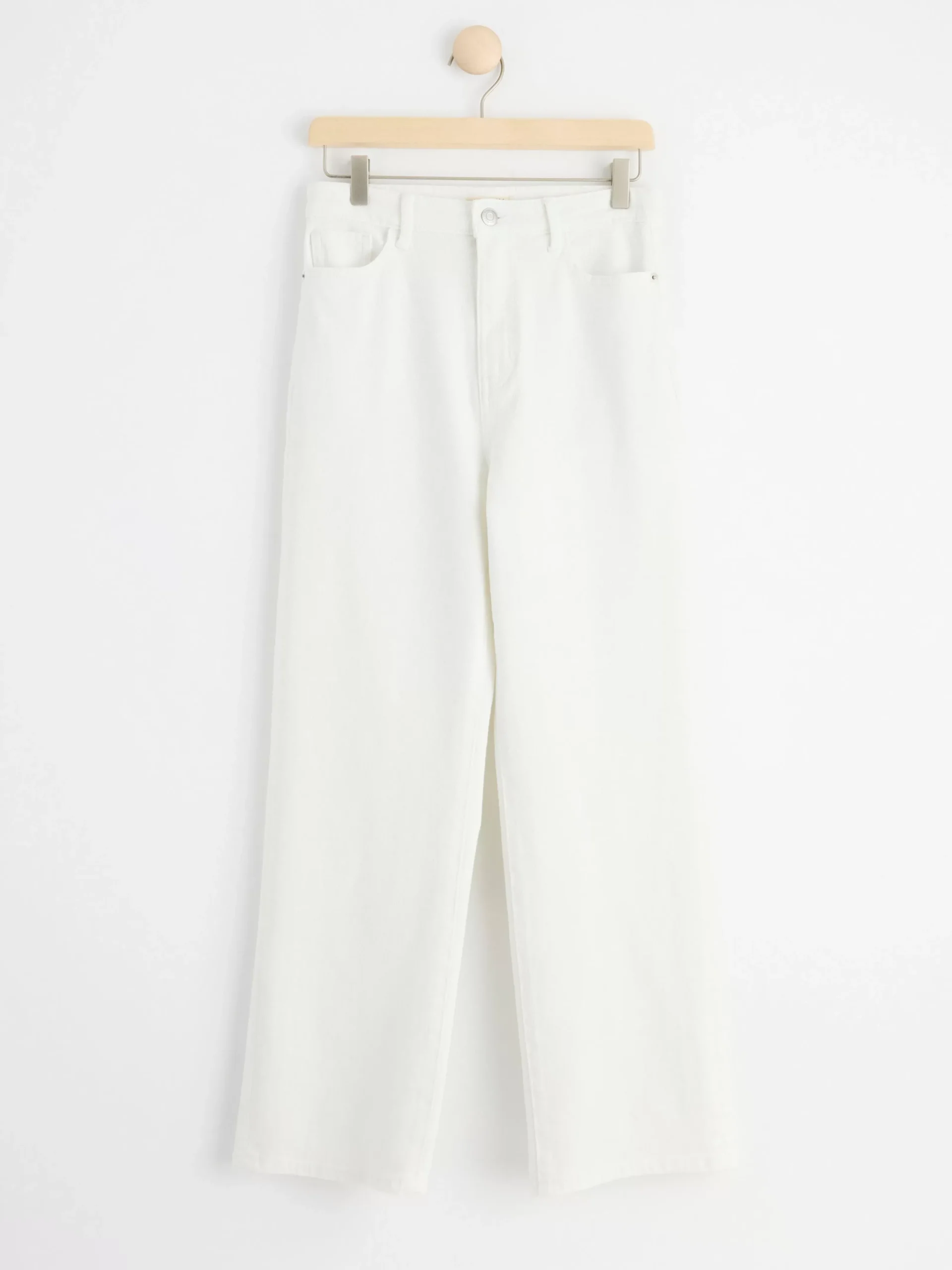 Jeans>Lindex Hanna Vida High Waist-Jeans Med Croppat Ben White