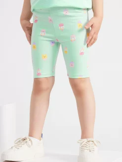 Byxor & Leggings>Lindex Helmonstrade Cykelbyxor Light Turquoise