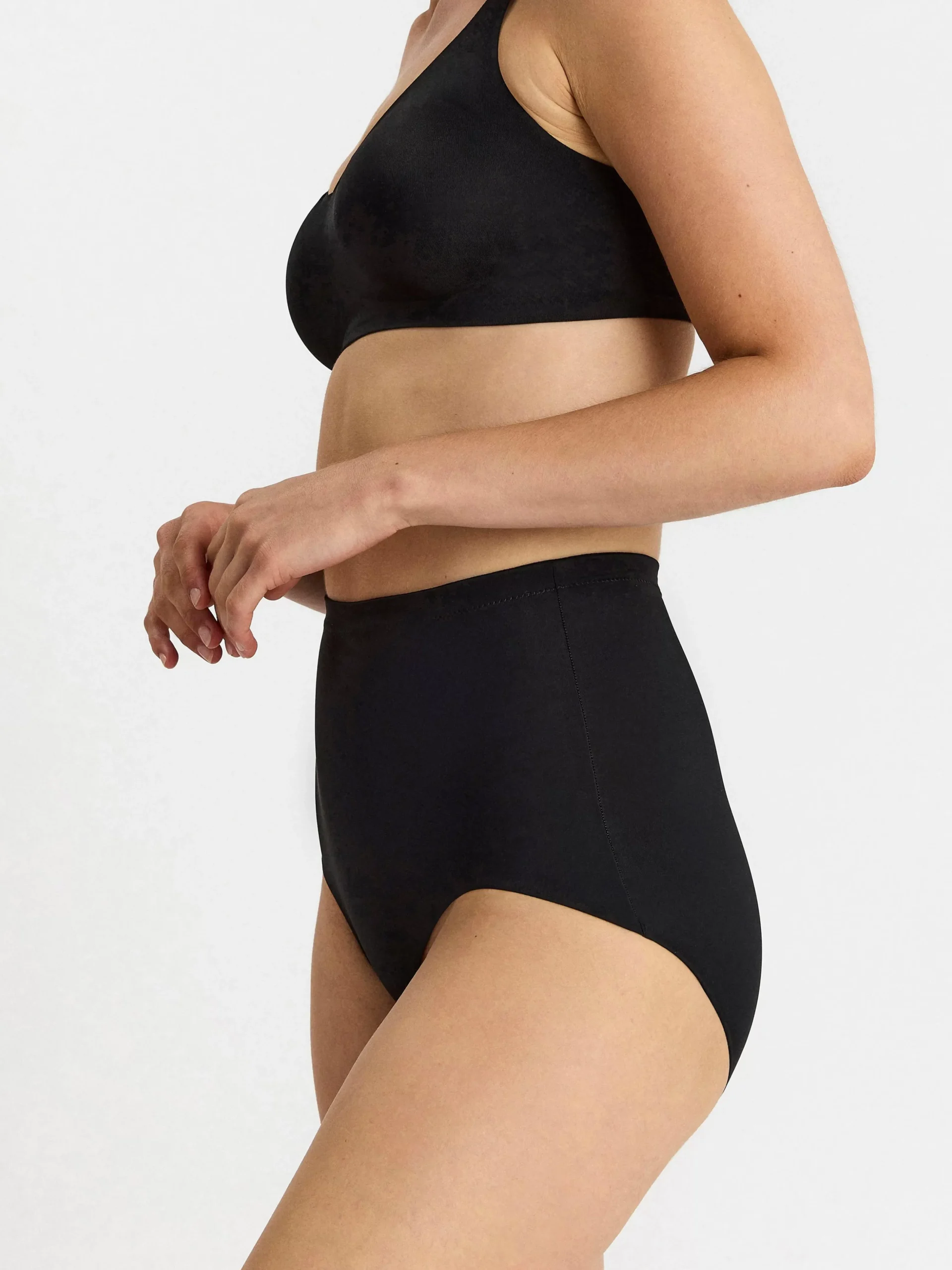 Trosor>Lindex High Waist Shapingtrosa Black