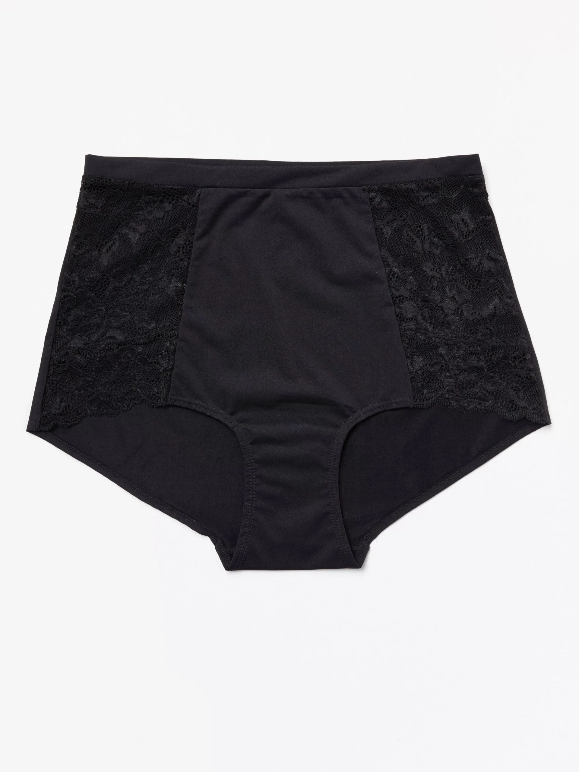 Trosor>Lindex High Waist Trosa Med Spets Black