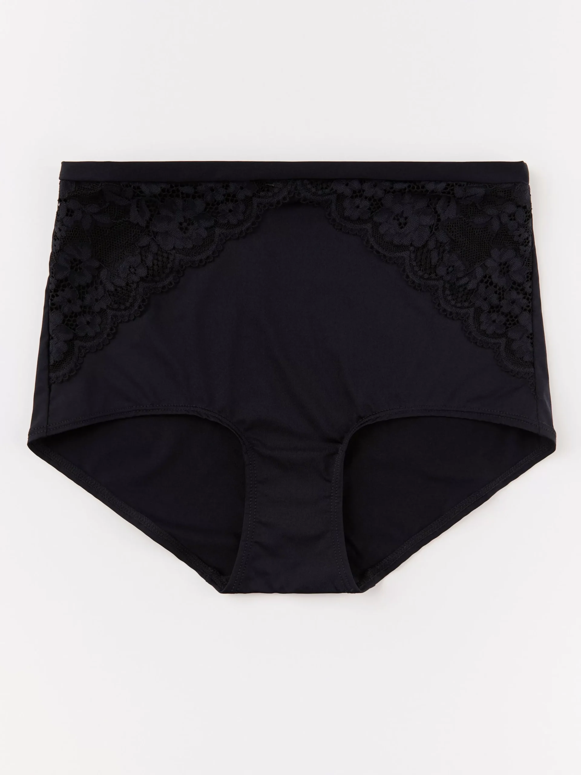 Trosor>Lindex High Waist Trosa Med Spets Black