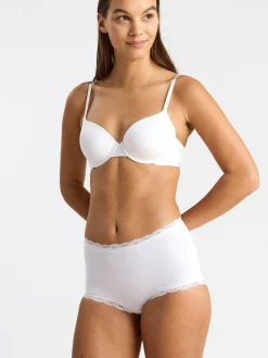 Trosor>Lindex High Waist Trosa Med Spetskant White