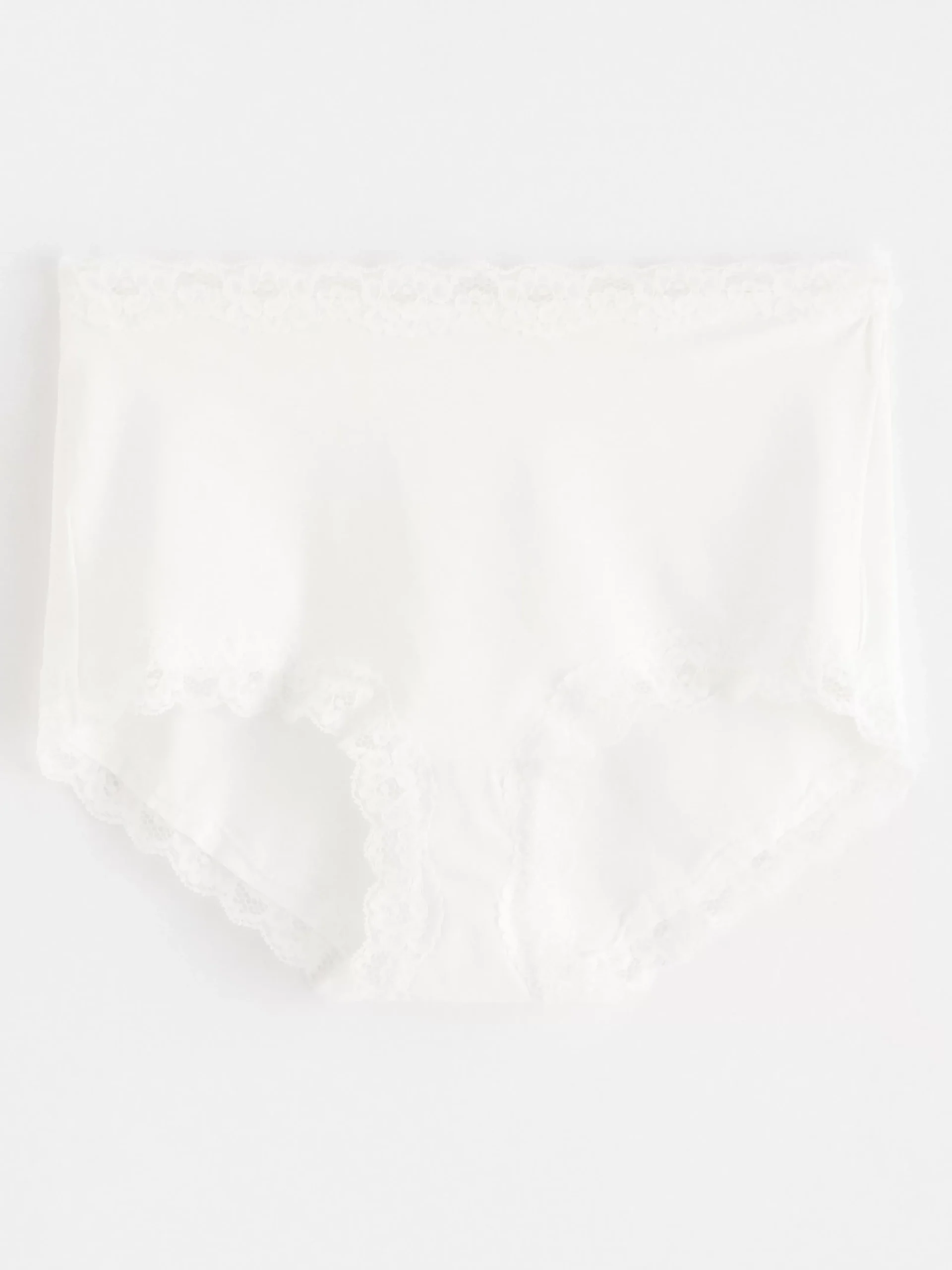 Trosor>Lindex High Waist Trosa Med Spetskant White