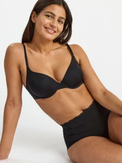 Trosor>Lindex High Waist Trosa Med Spetskant Black