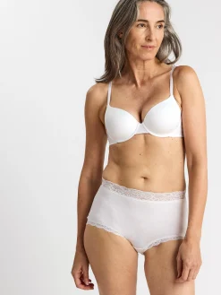 Trosor>Lindex High Waist Trosa Med Spetskant White