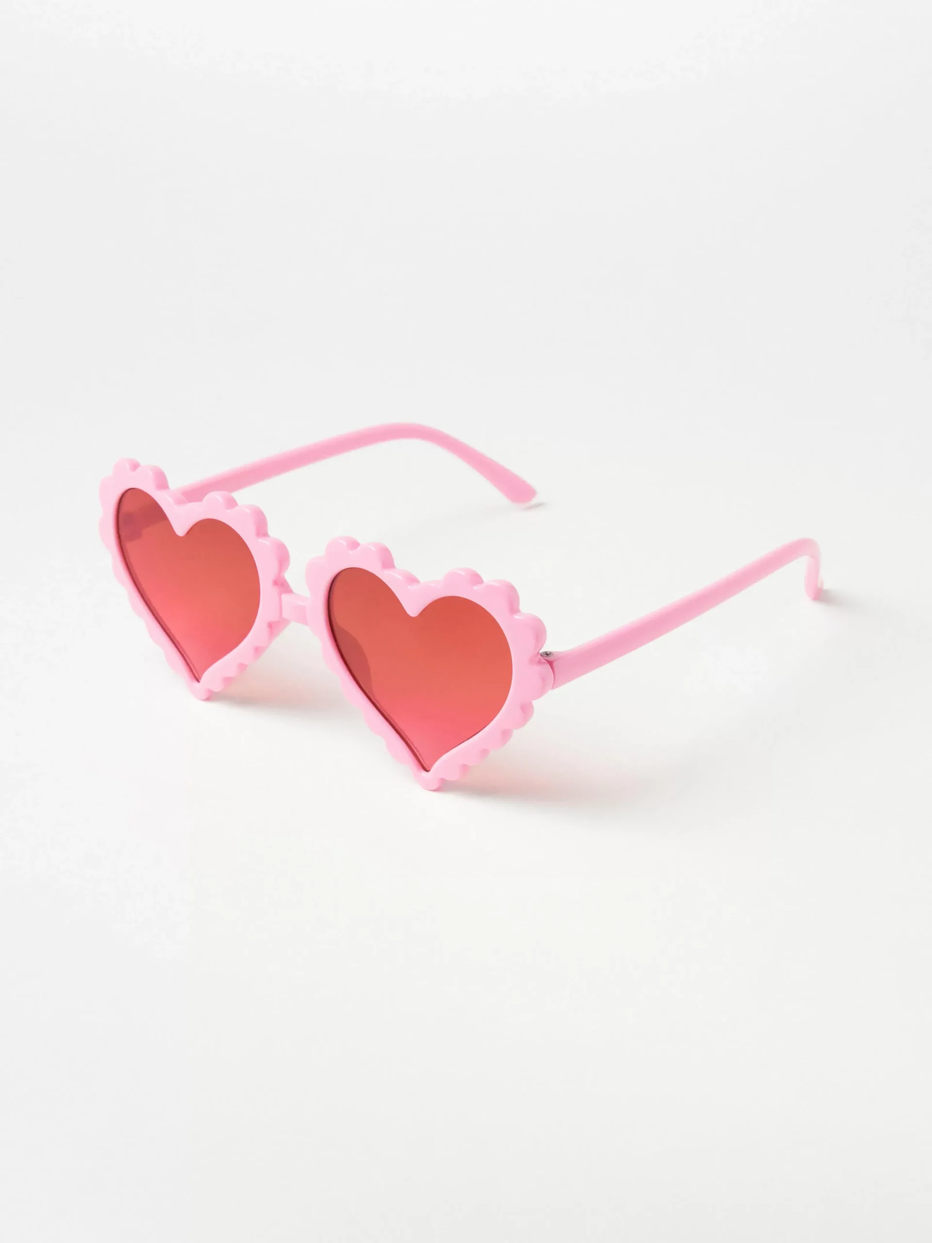 Accessoarer>Lindex Hjartformade Solglasogon Light Pink