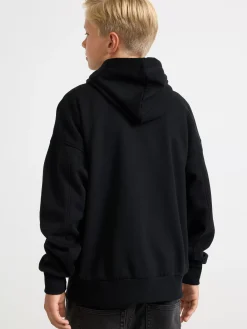 Tröjor & Cardigans>Lindex Hoodie Med Dragkedja Och Borstad Insida Black