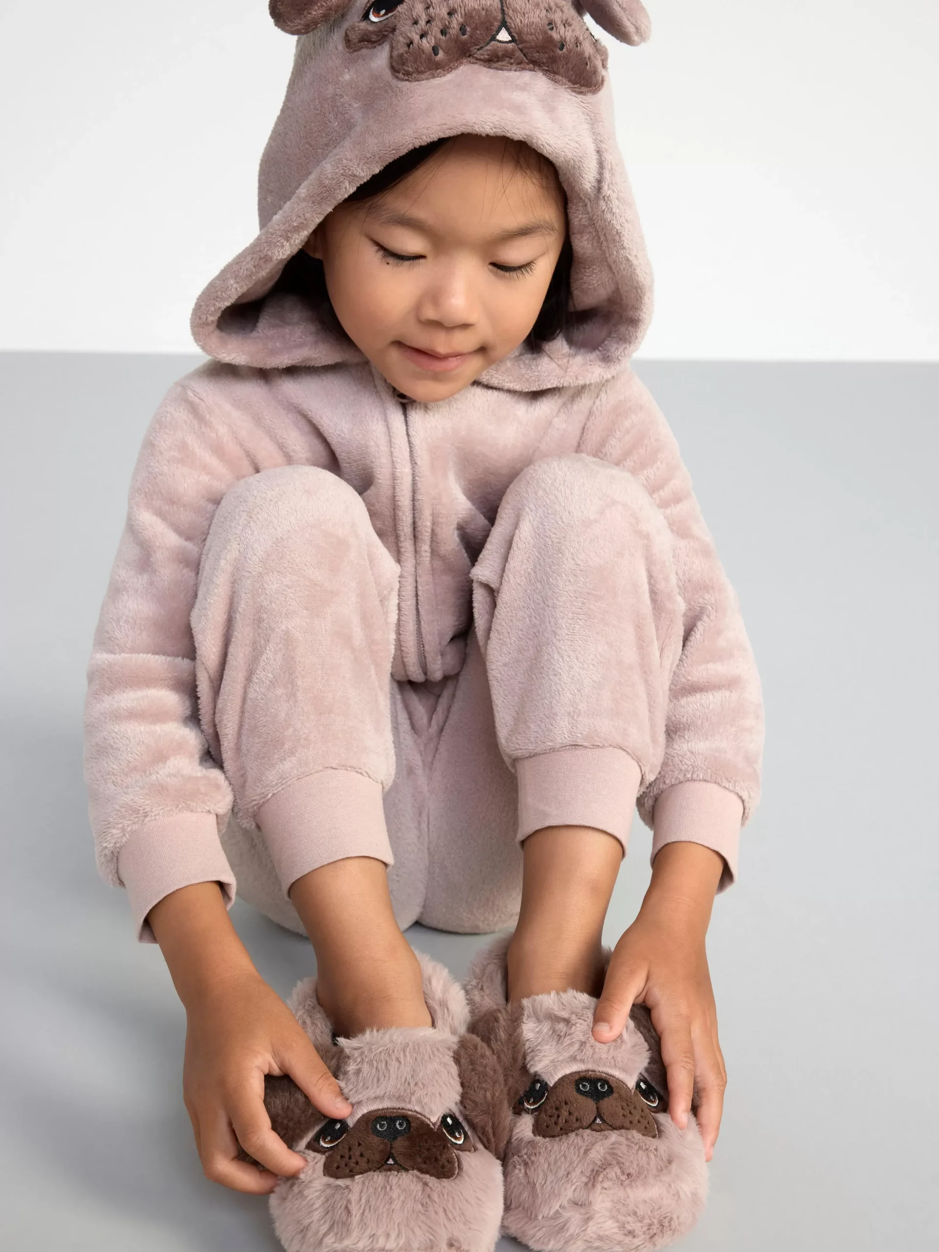 Nattplagg>Lindex Hund-Onesie Light Dusty Pink