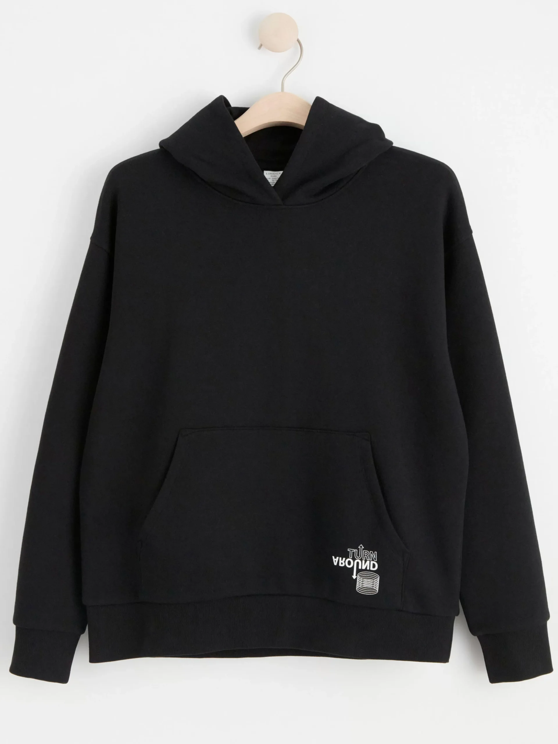 Tröjor & Cardigans>Lindex Huvtroja Med Tryck Baktill Black