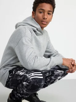 Tröjor & Cardigans>Lindex Huvtroja Med Tryck Baktill Grey Melange