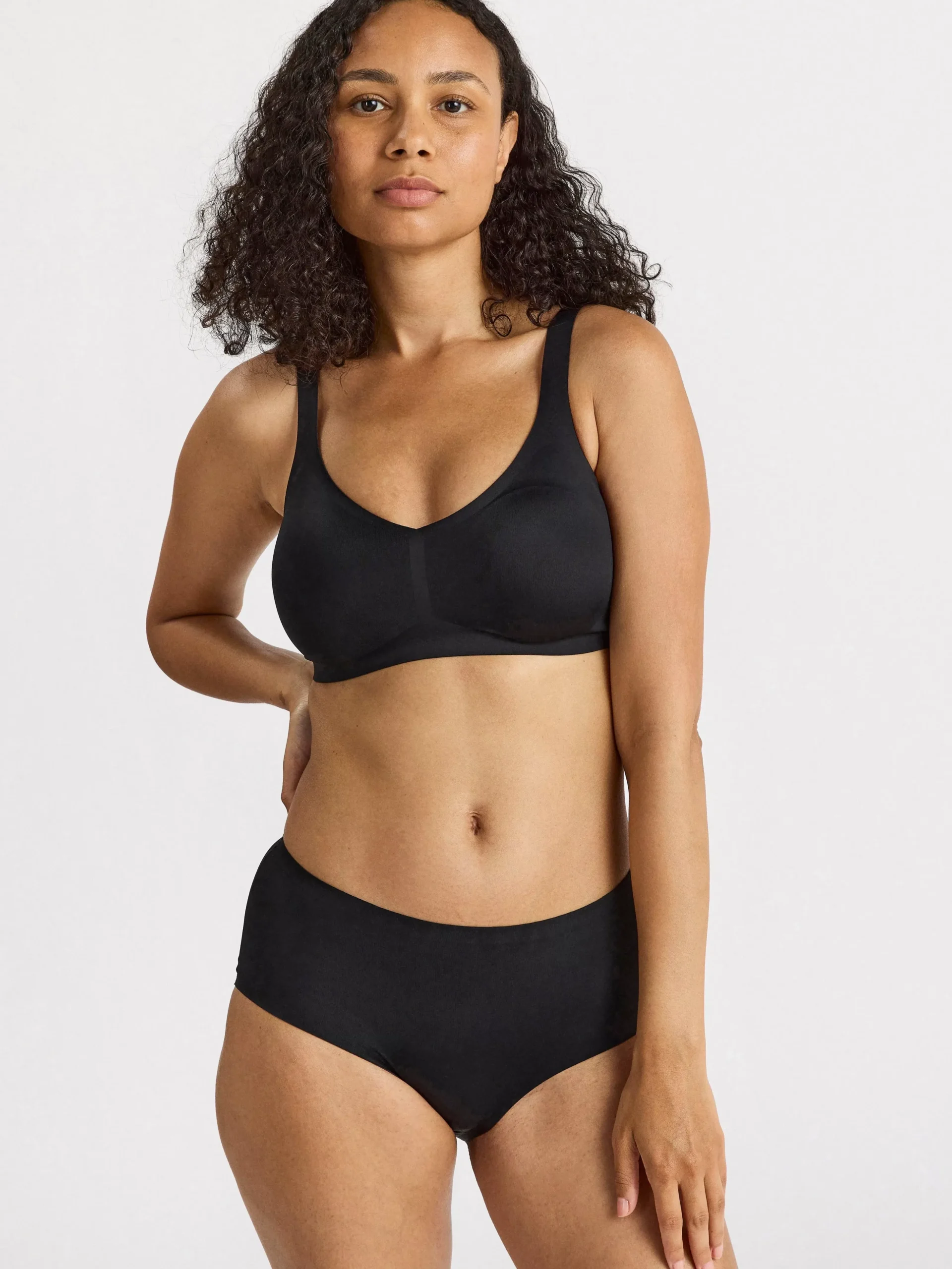 Trosor>Lindex Invisible Regular Waist Trosa Black