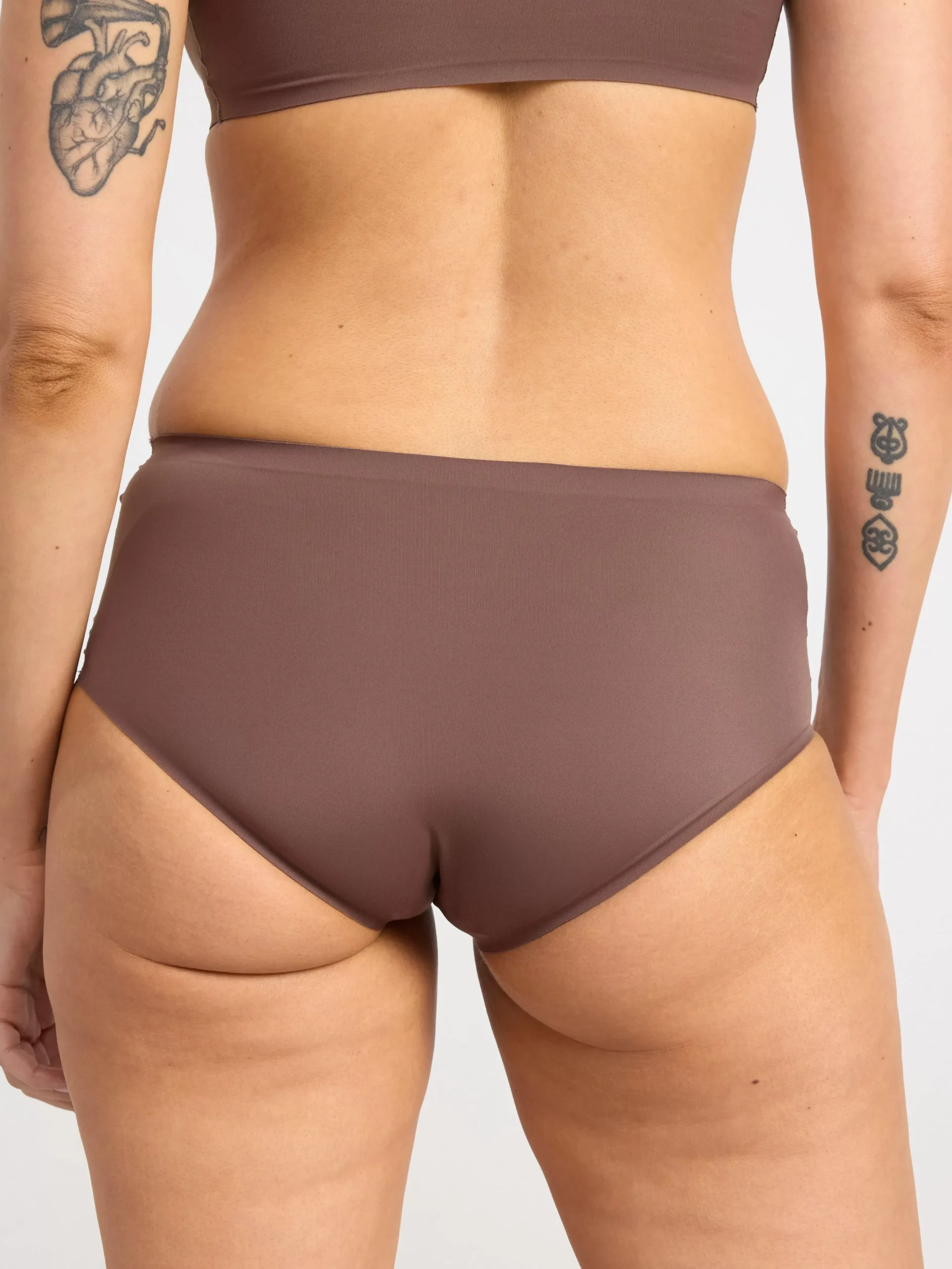 Trosor>Lindex Invisible Regular Waist Trosa Dark Dusty Brown