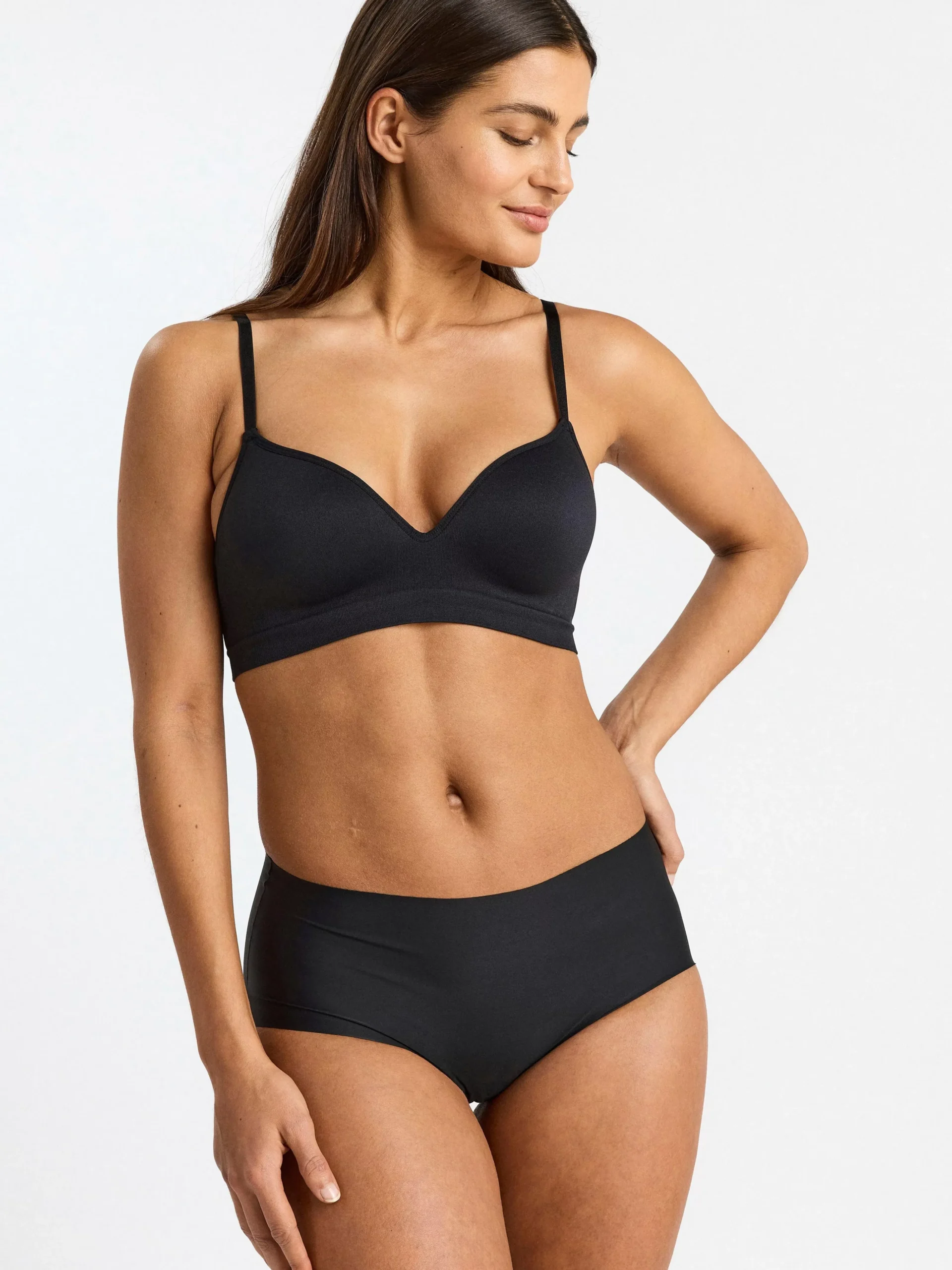 Trosor>Lindex Invisible Regular Waist Trosa Black