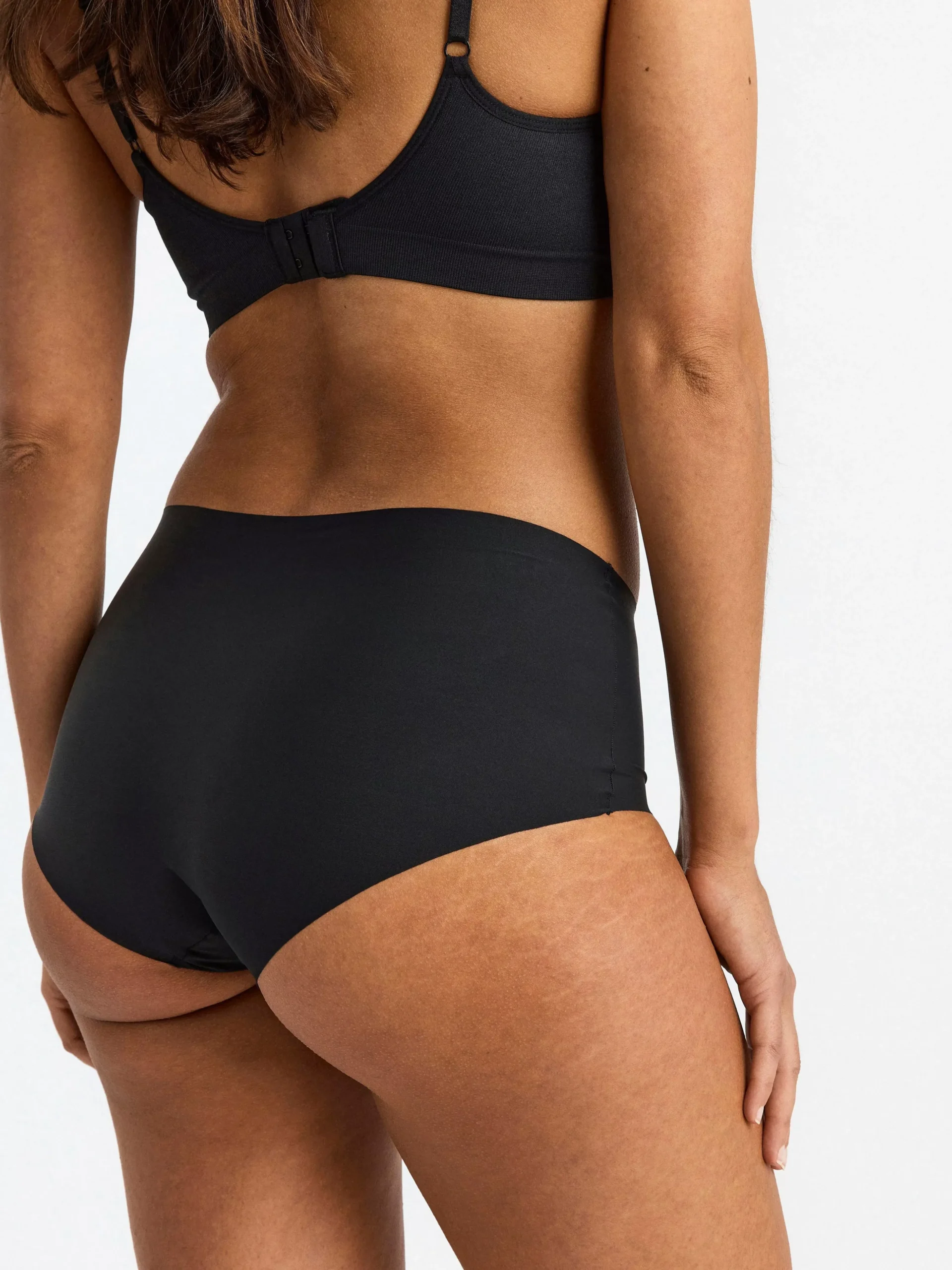Trosor>Lindex Invisible Regular Waist Trosa Black