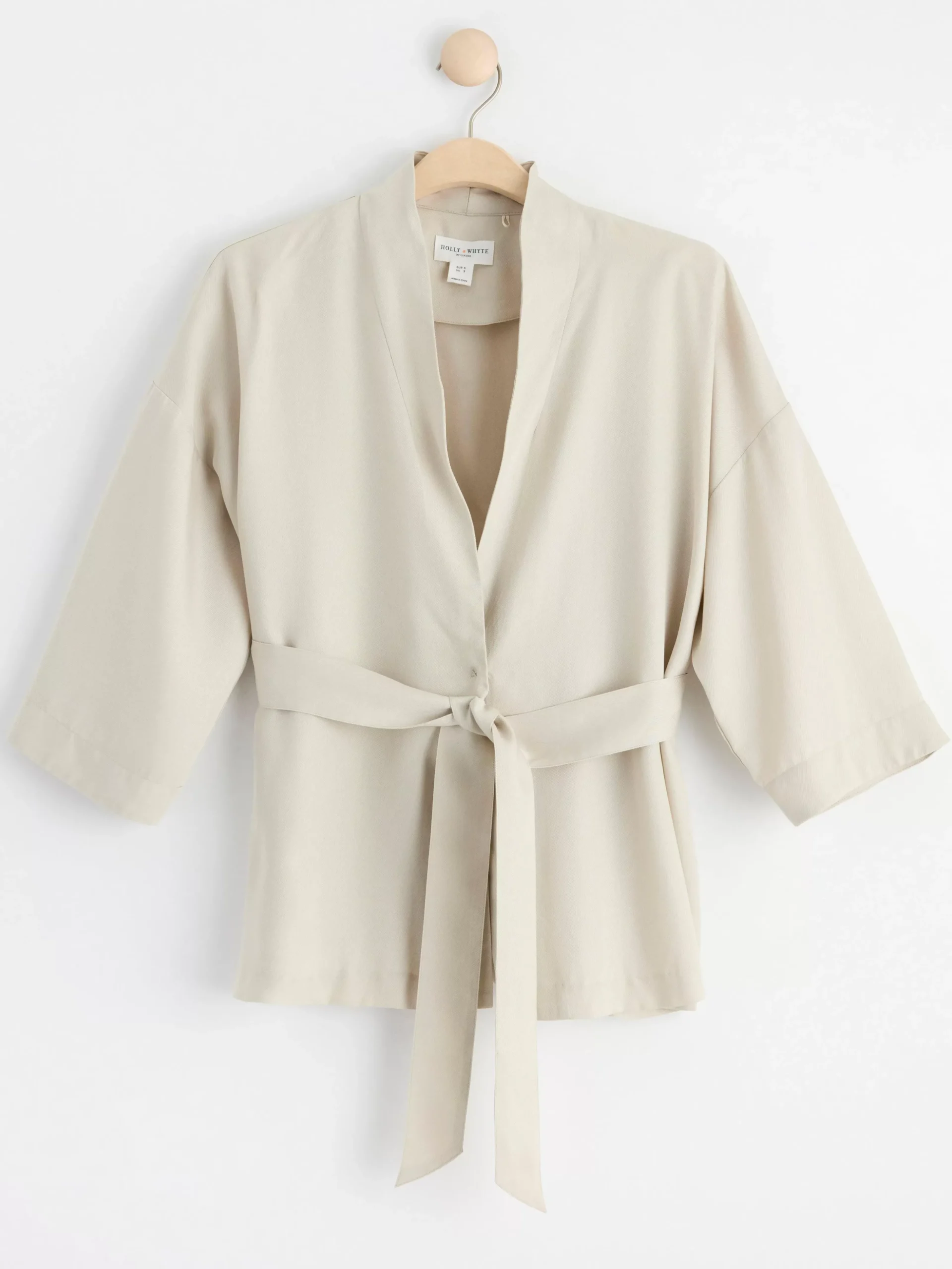 Kavajer>Lindex Jacka Med Trekvartslang Arm Light Beige