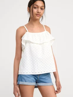 Byxor & Leggings>Lindex Jeansshorts Med Hog Midja Medium Denim